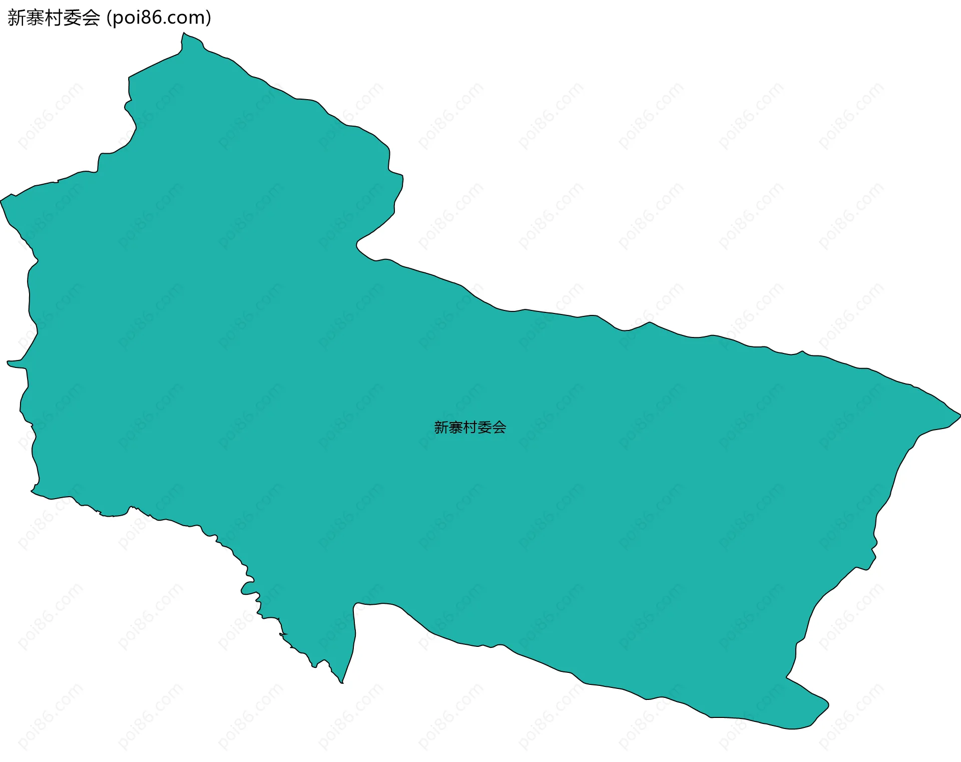 新寨村委会边界地图