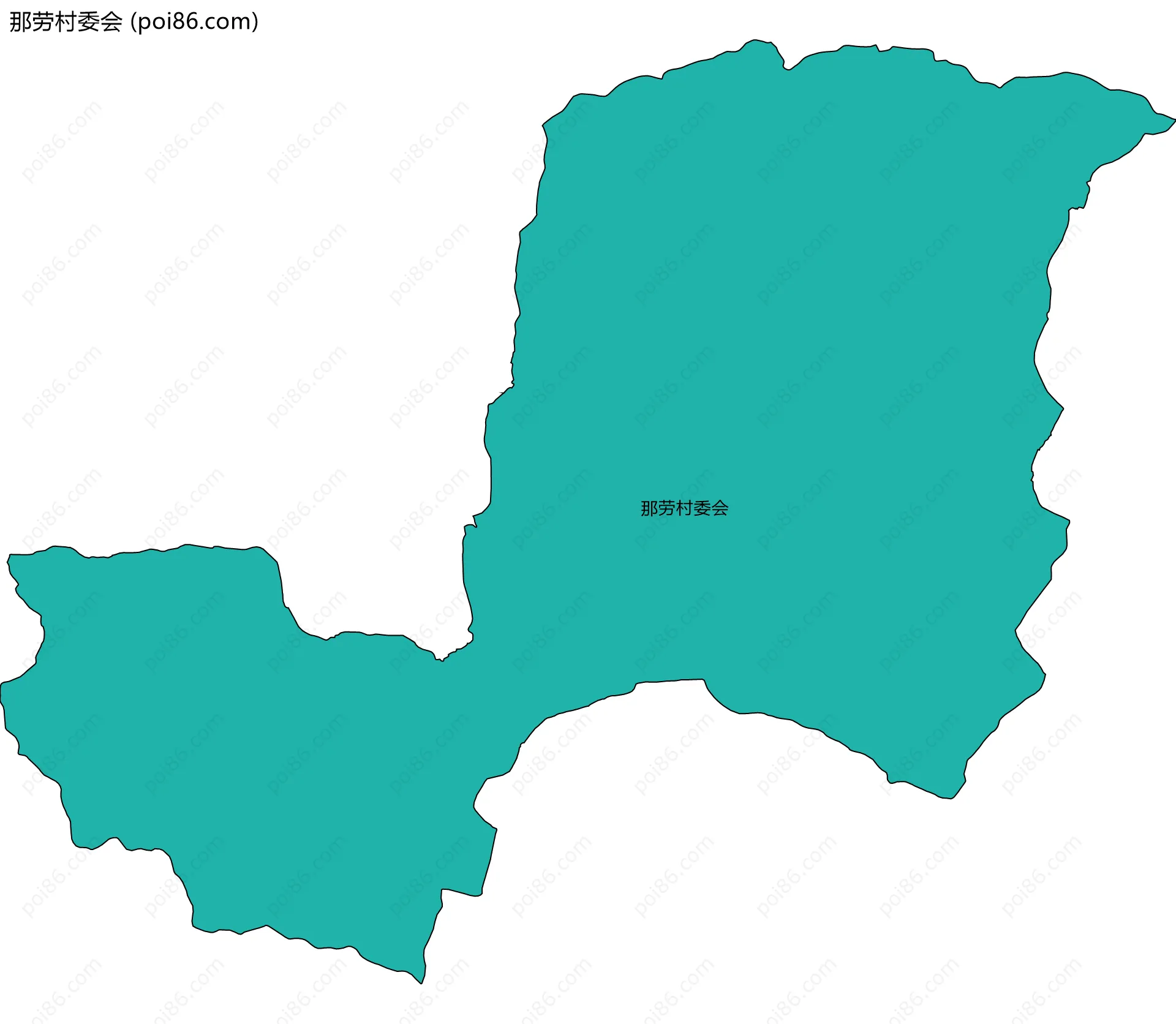 那劳村委会边界地图