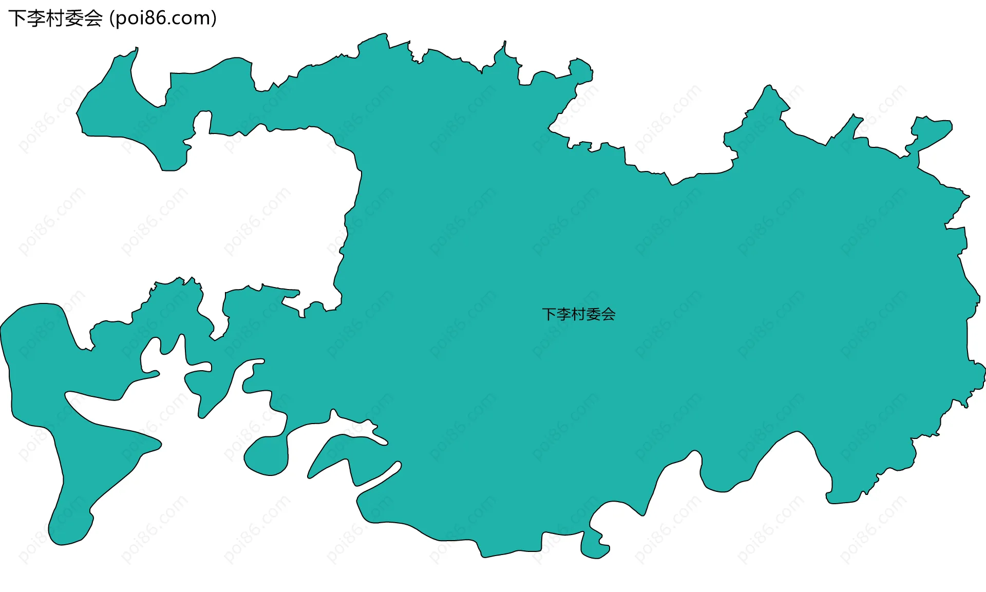 下李村委会边界地图