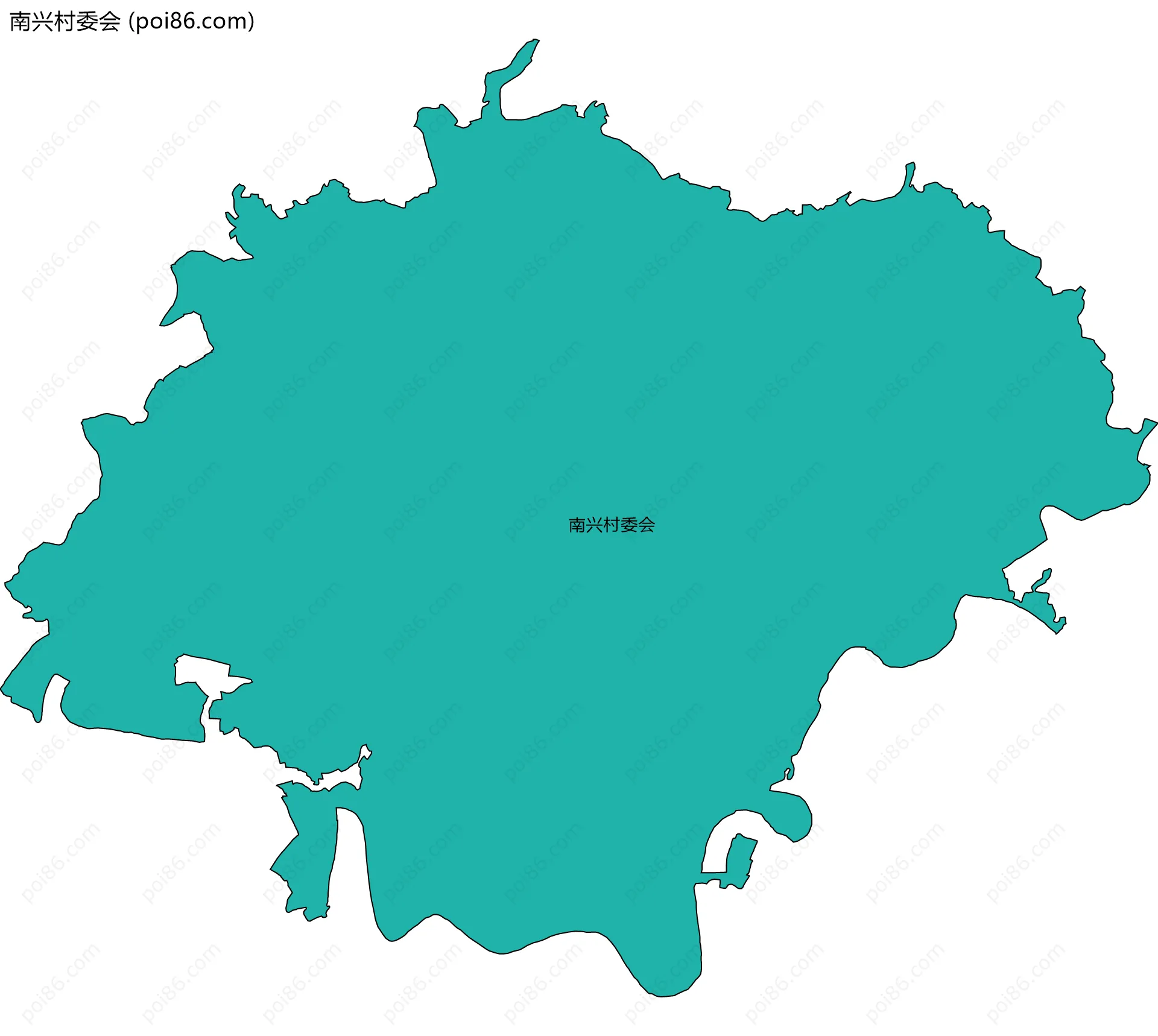 南兴村委会边界地图