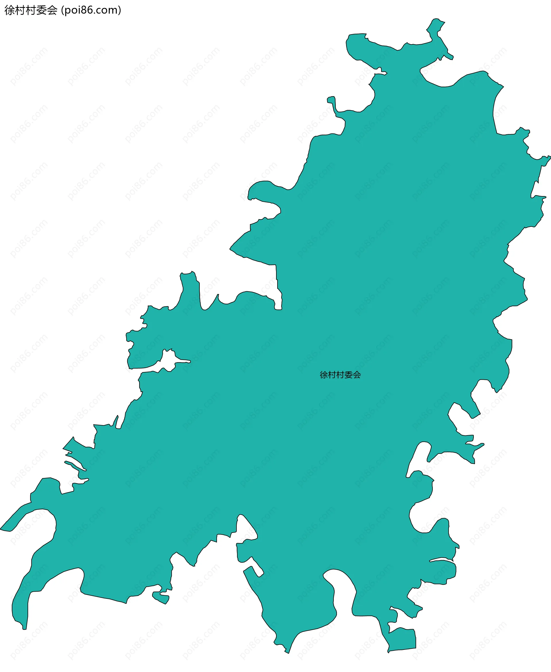 徐村村委会边界地图