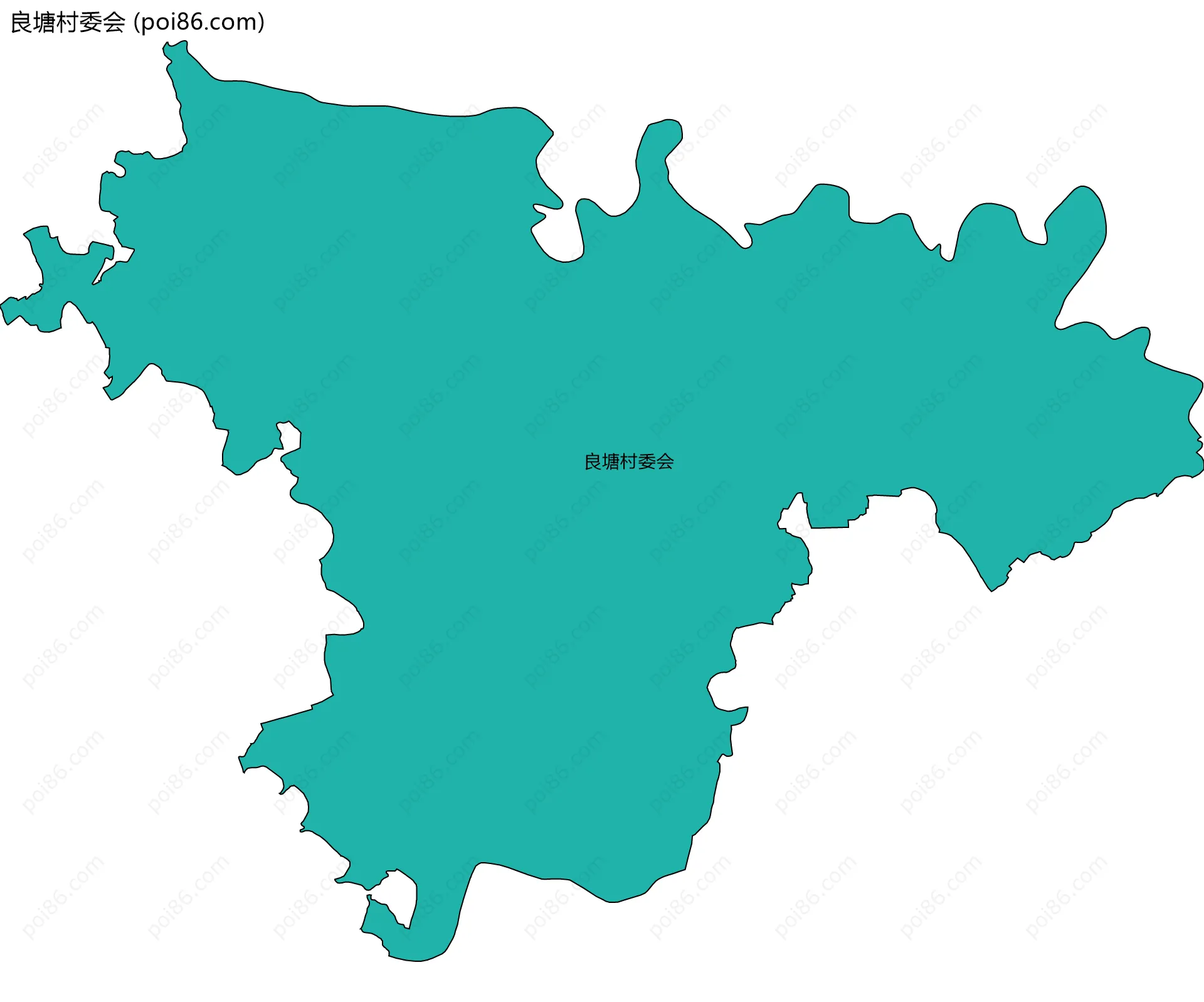 良塘村委会边界地图