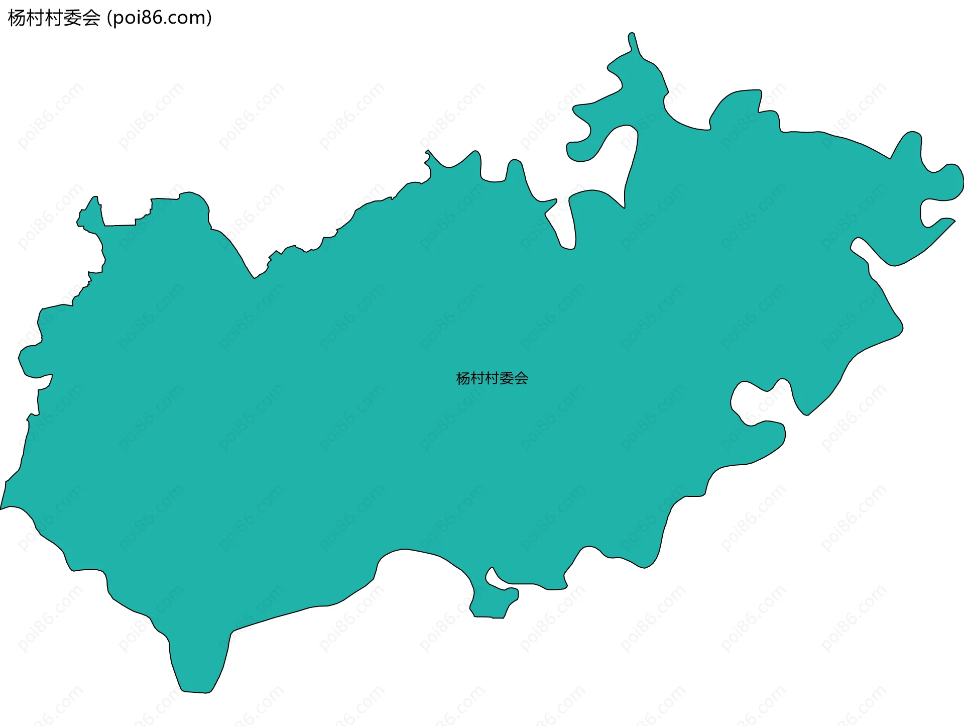 杨村村委会边界地图