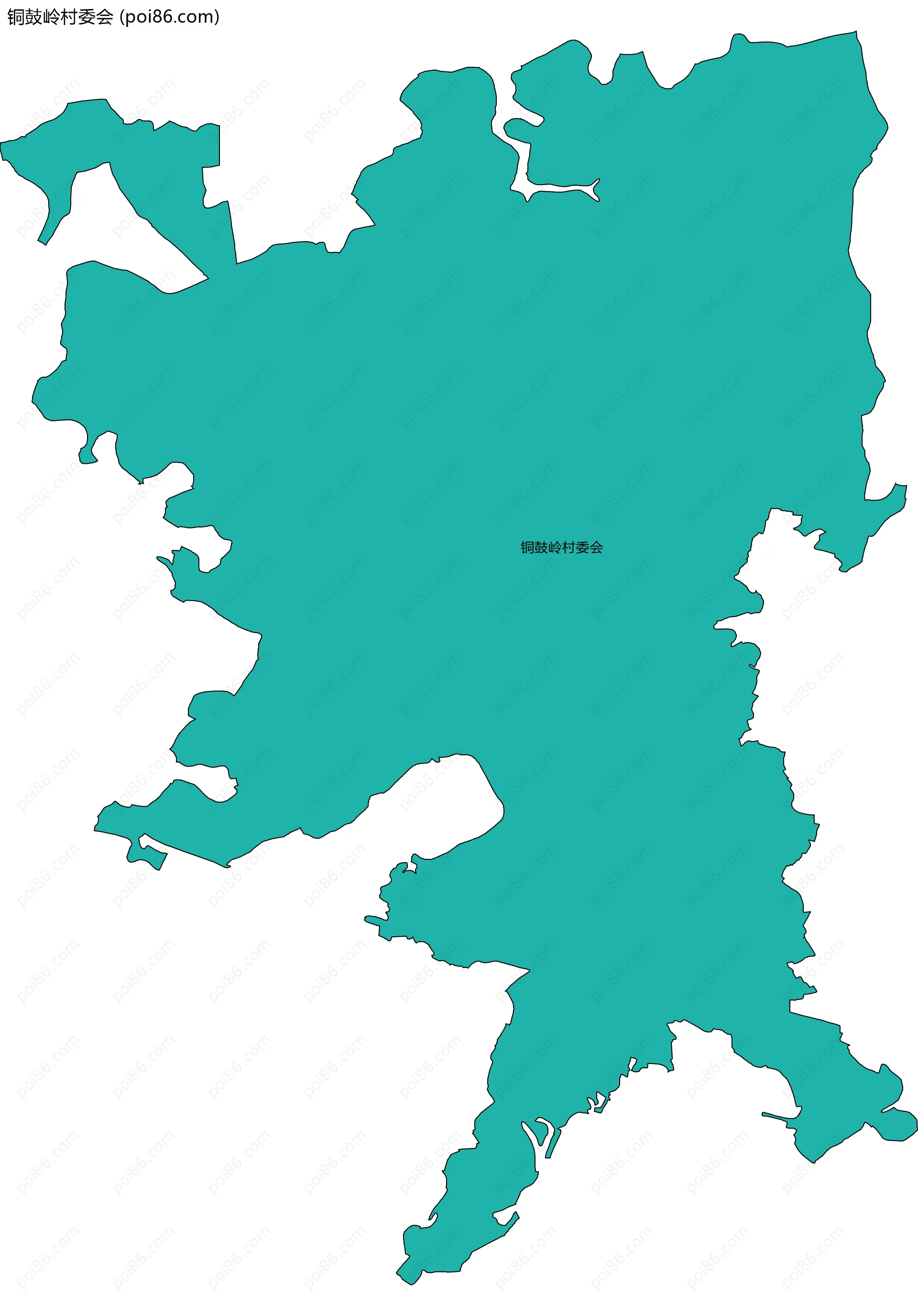 铜鼓岭村委会边界地图