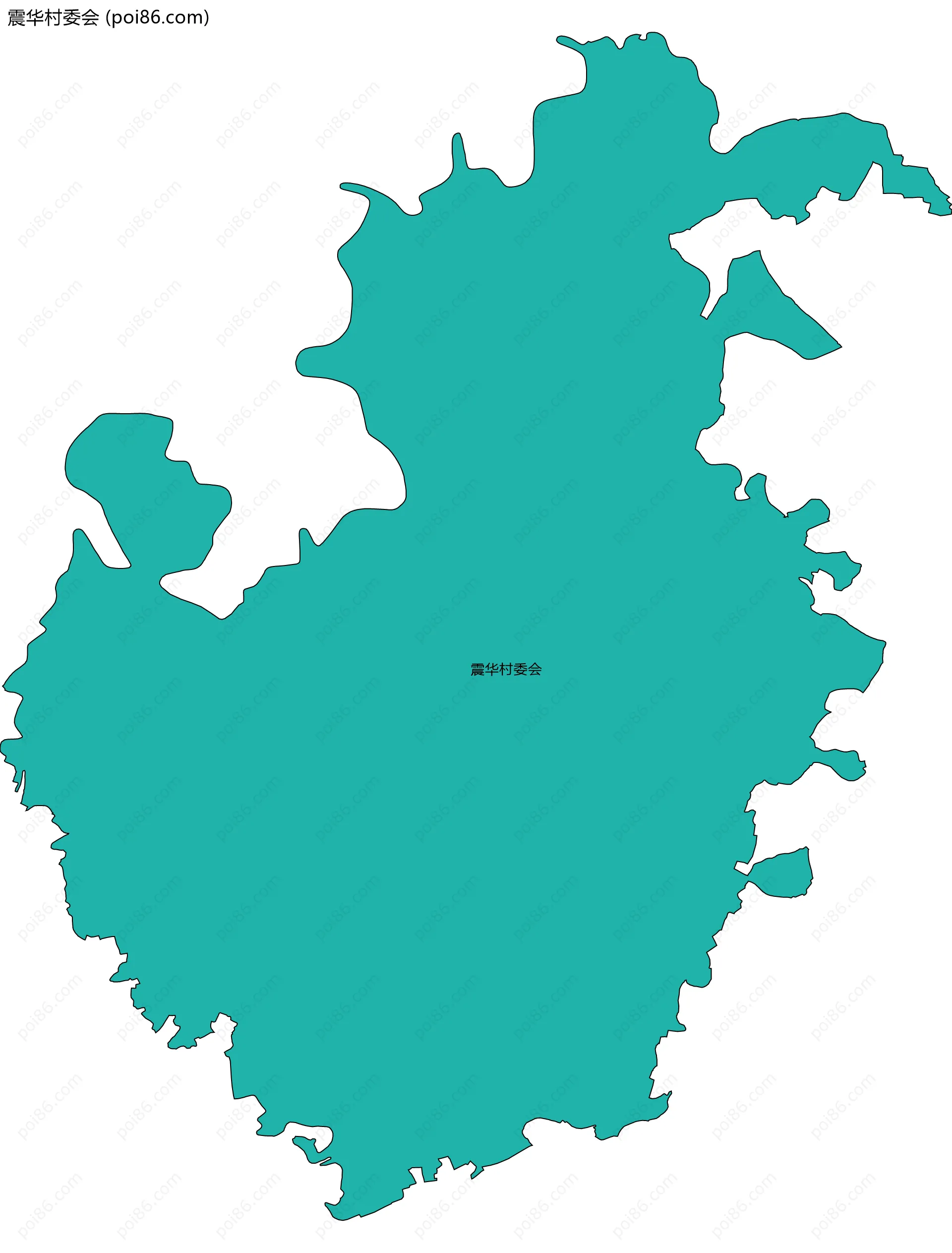 震华村委会边界地图