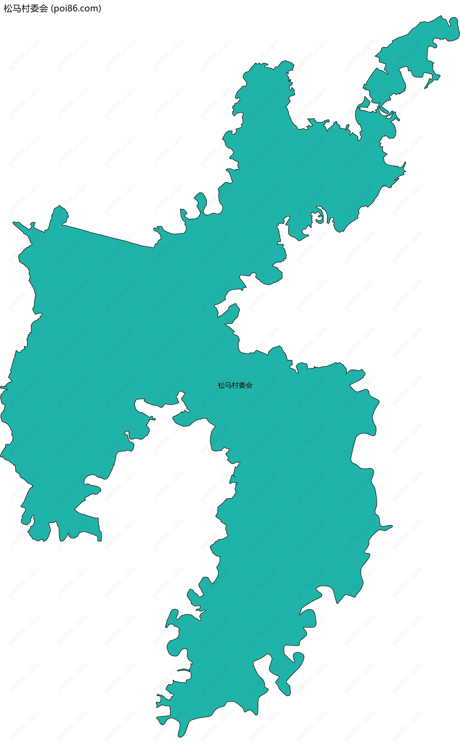 松马村委会边界地图