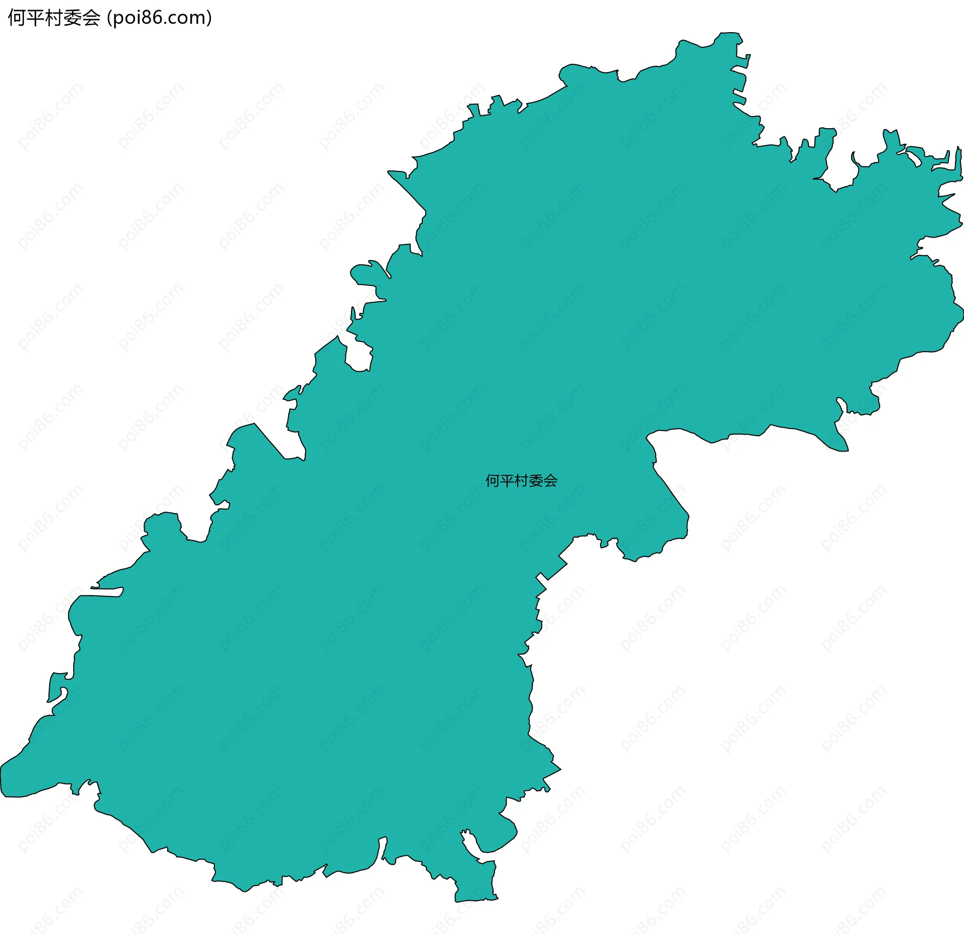 何平村委会边界地图