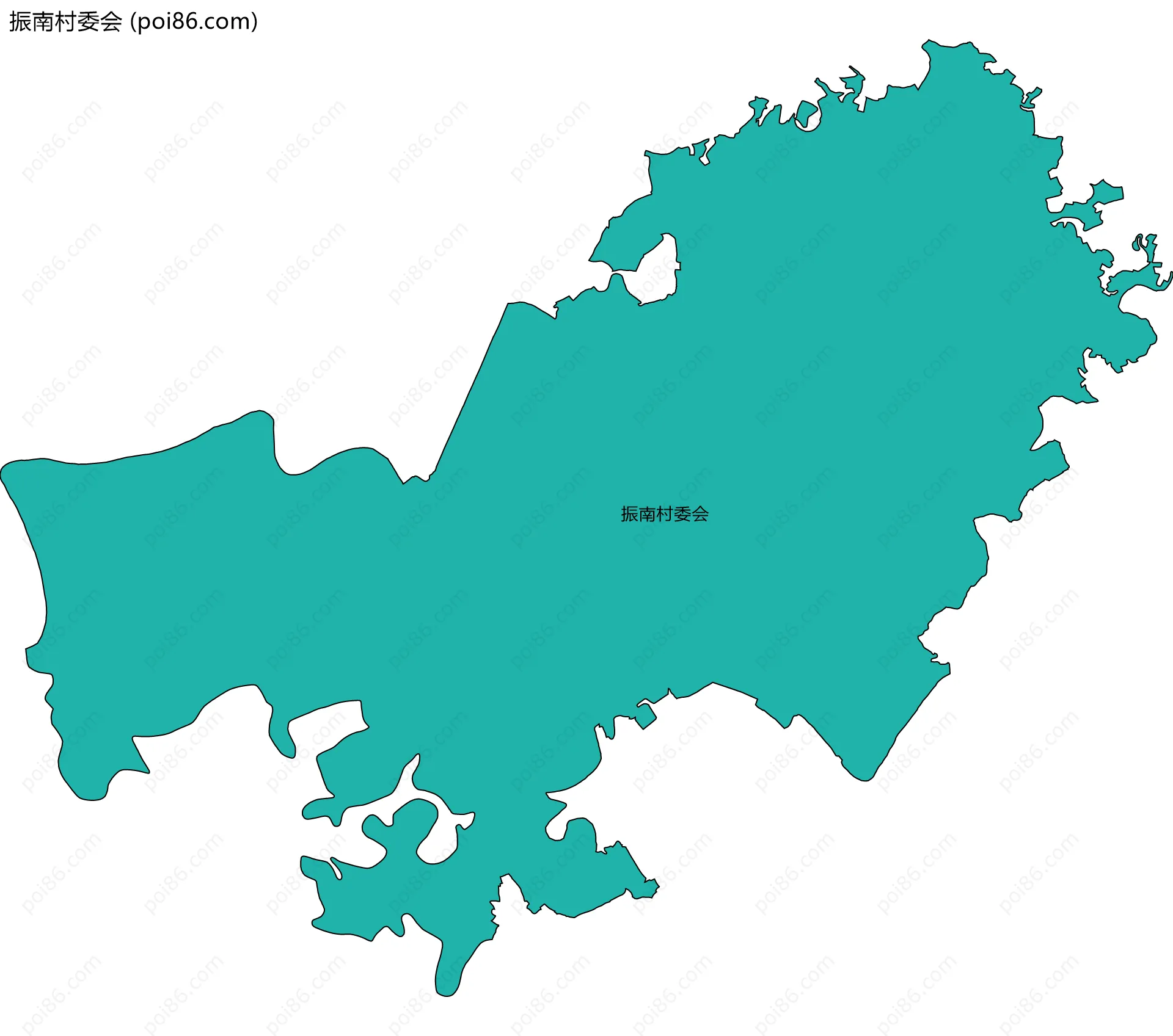 振南村委会边界地图