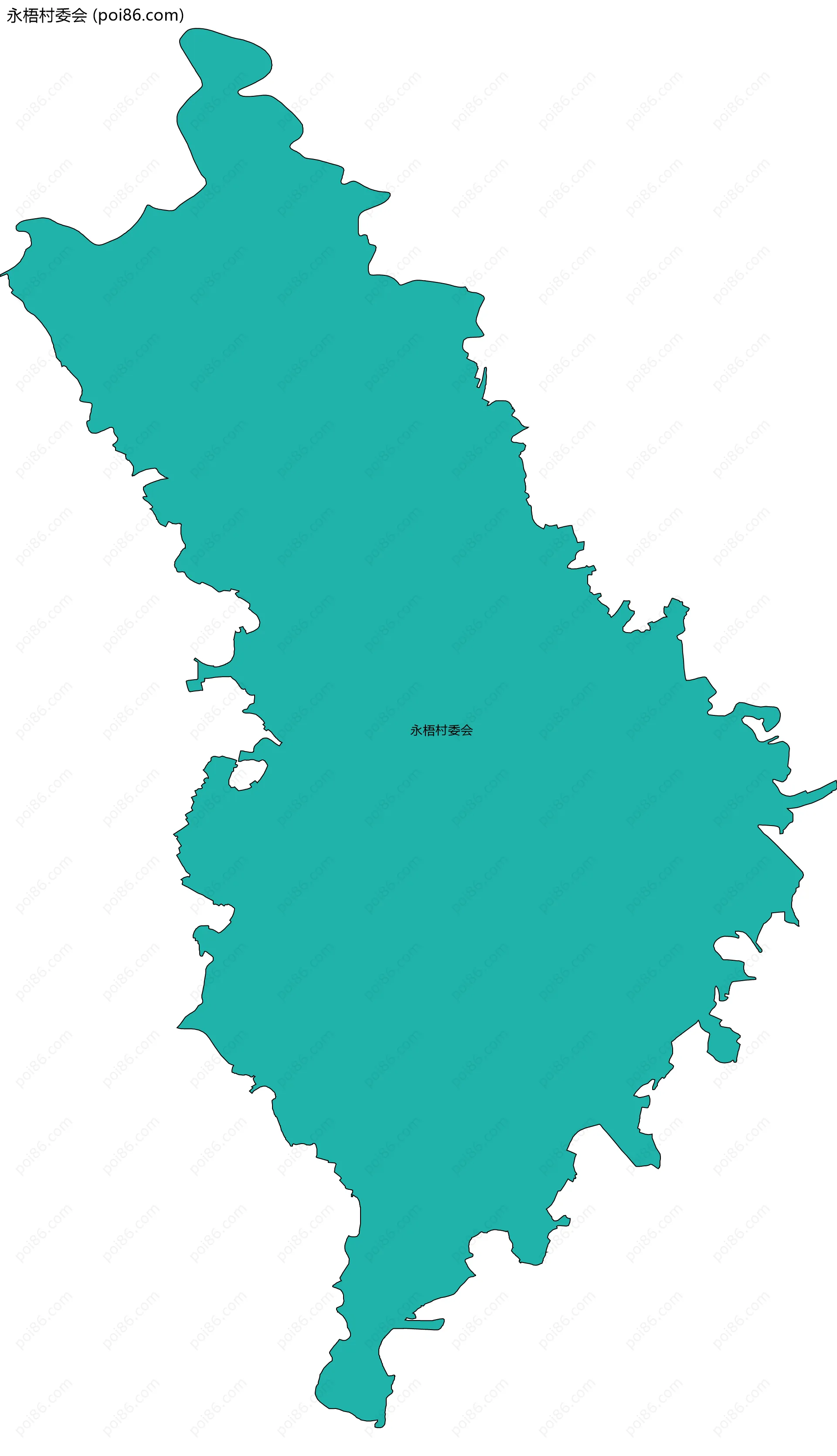 永梧村委会边界地图