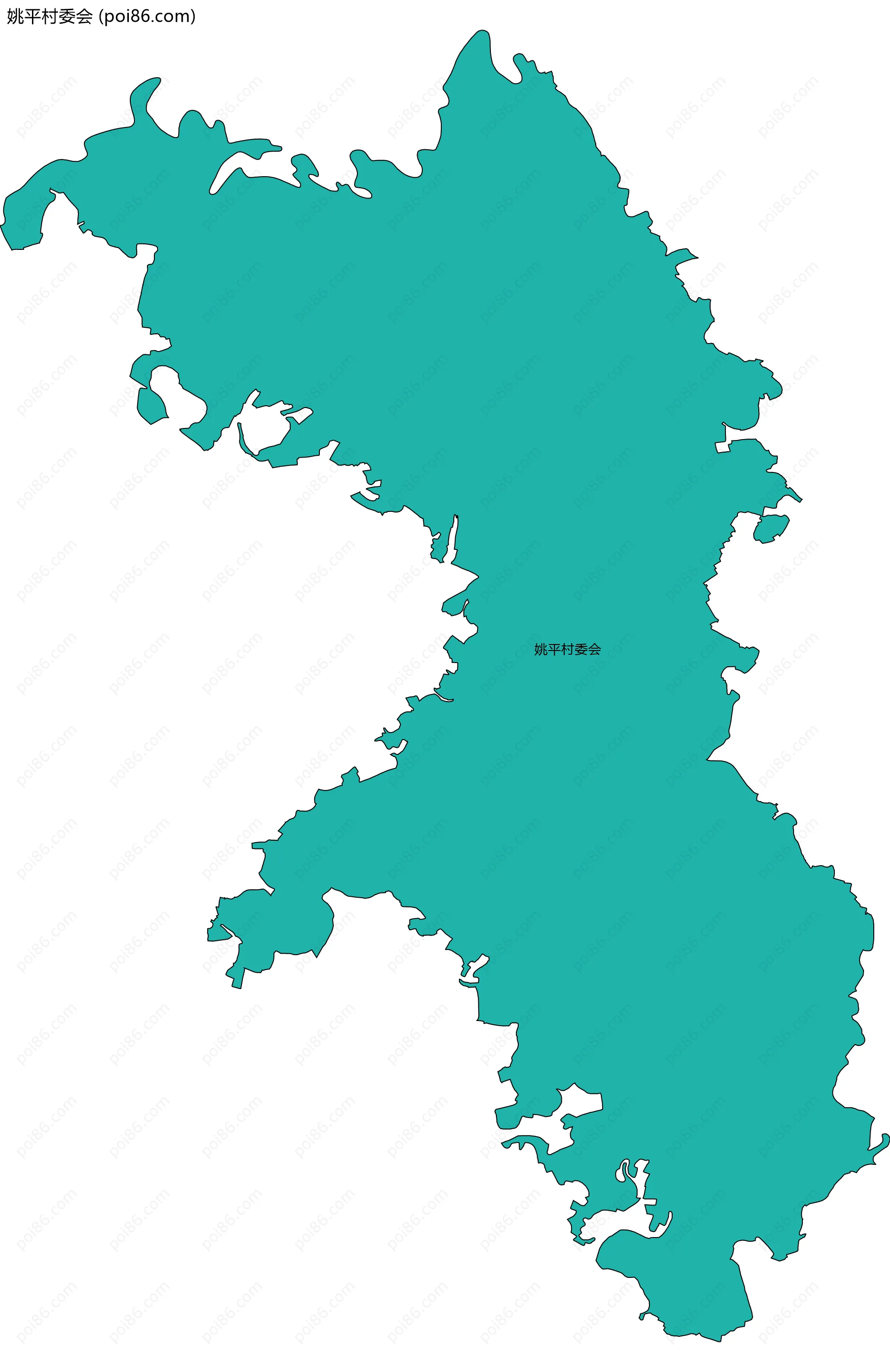 姚平村委会边界地图