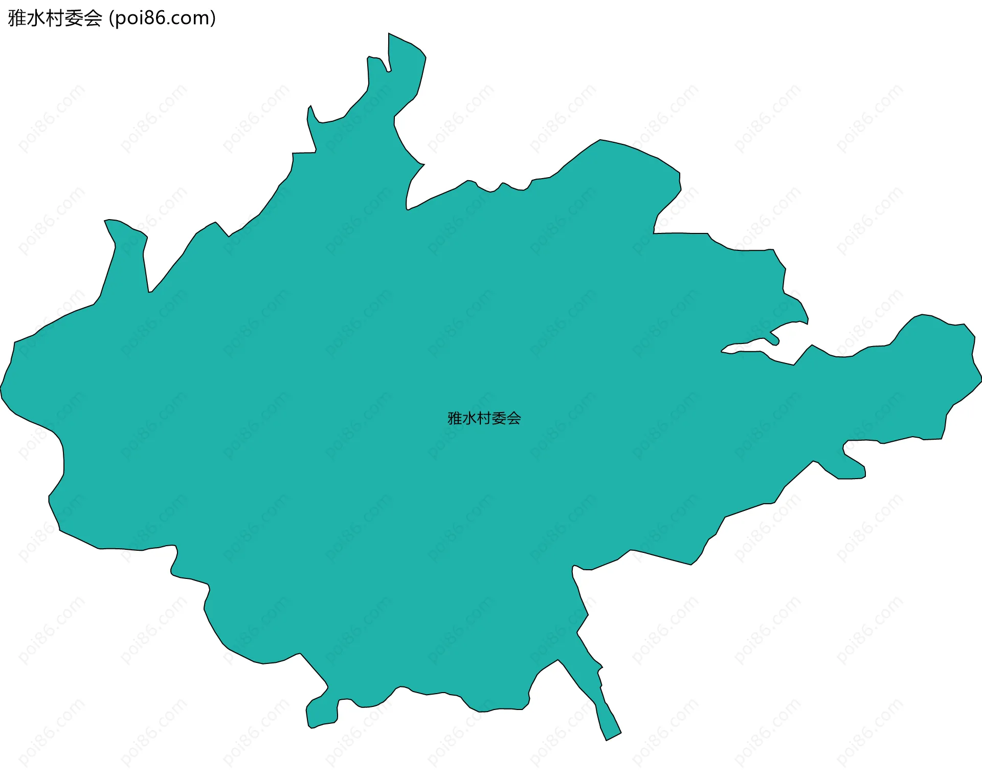 雅水村委会边界地图