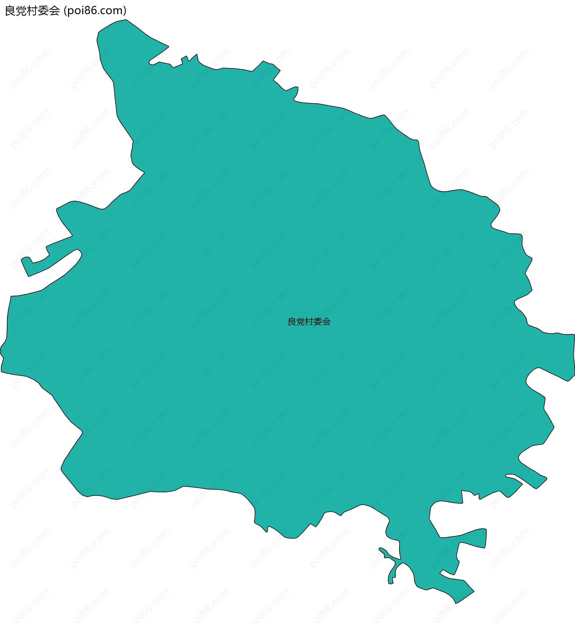 良党村委会边界地图