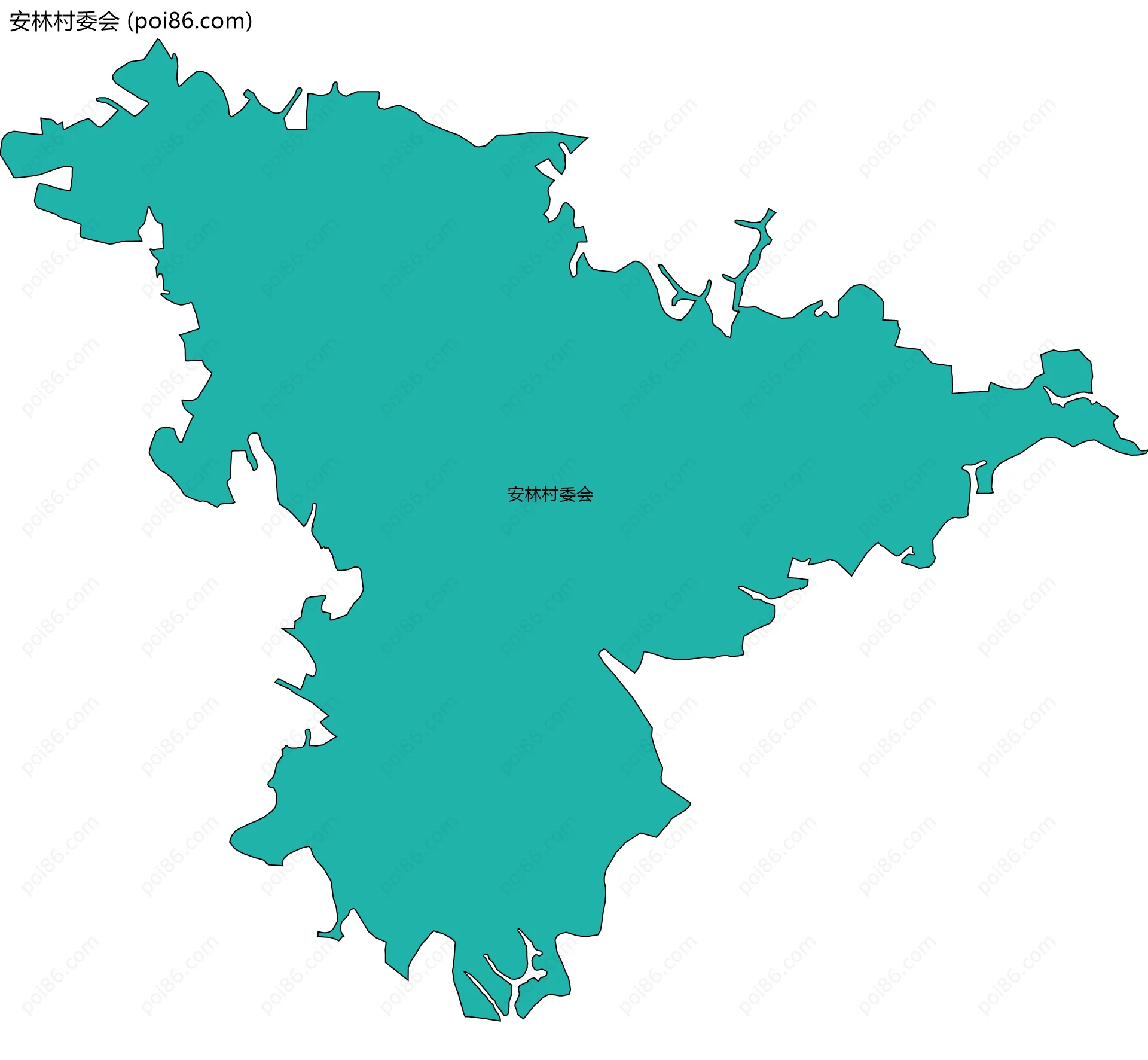 安林村委会边界地图