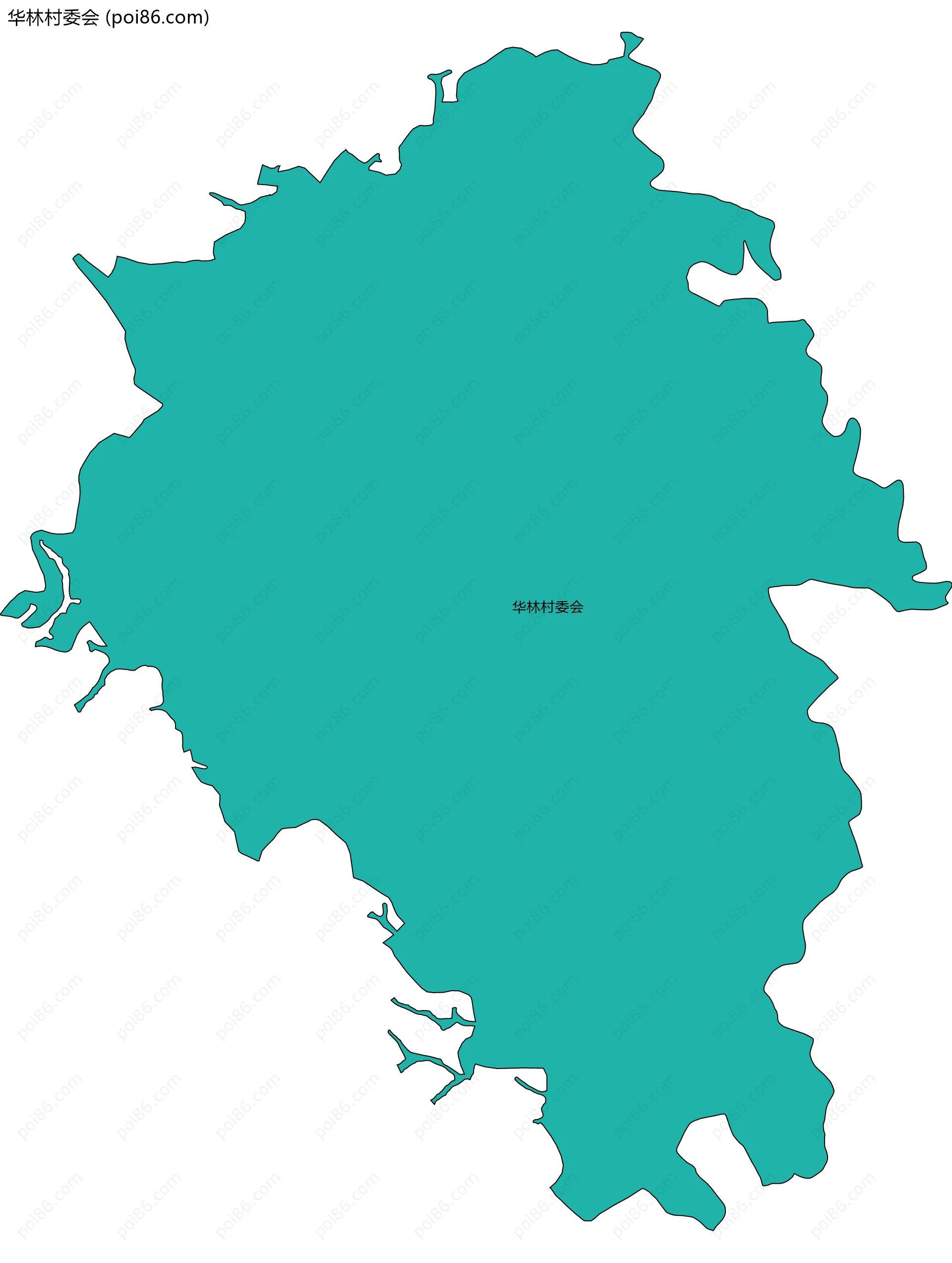 华林村委会边界地图