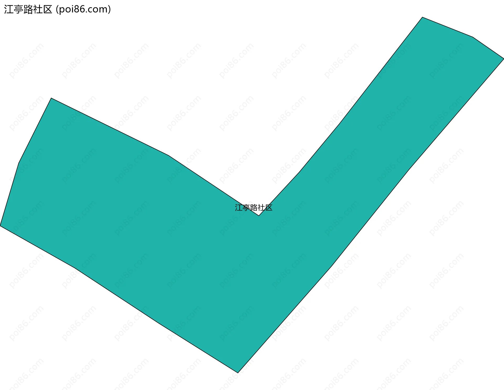 江亭路社区边界地图