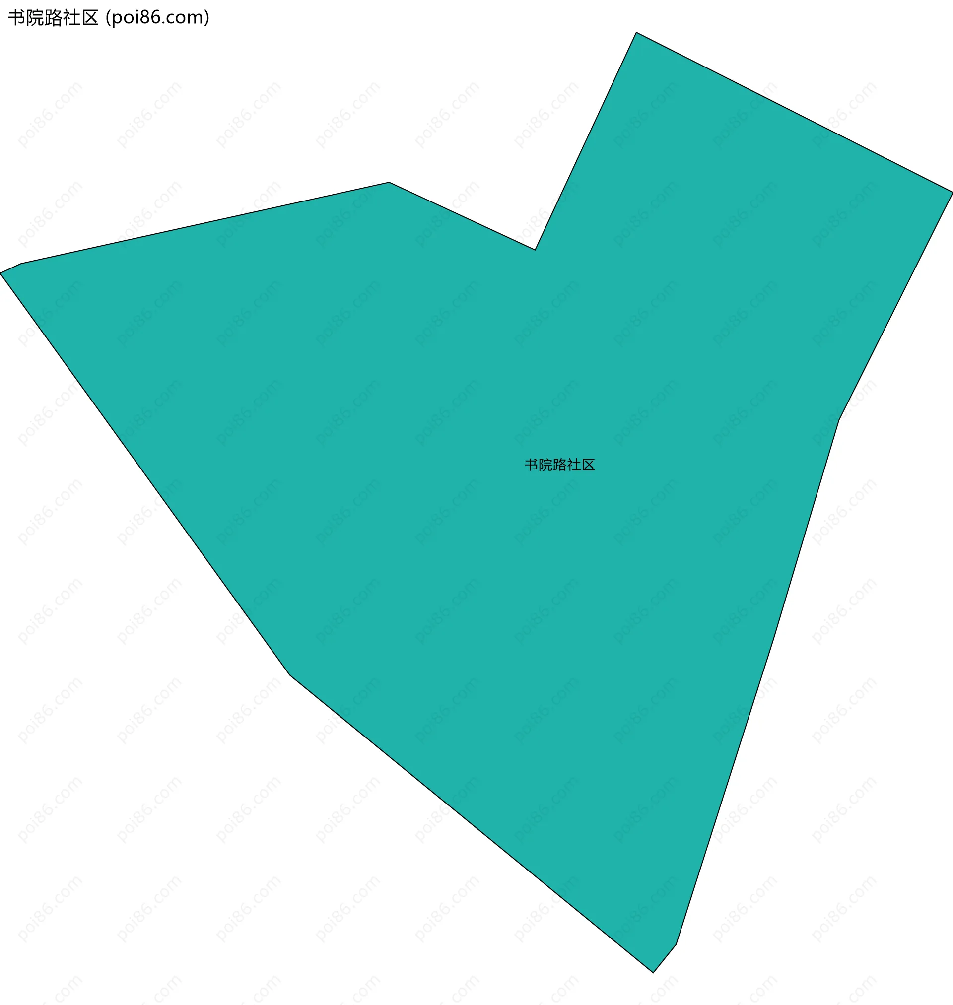 书院路社区边界地图