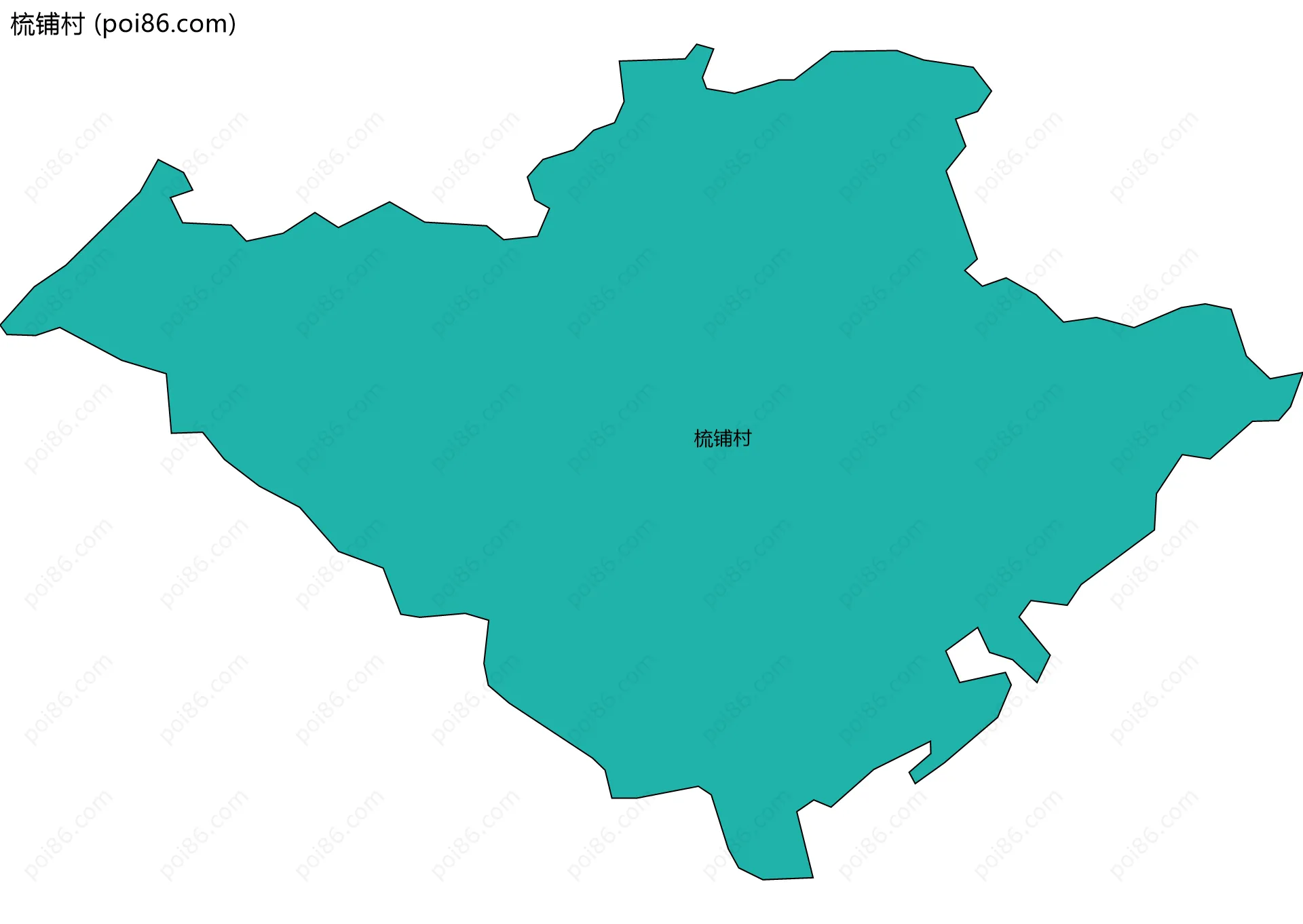 梳铺村边界地图