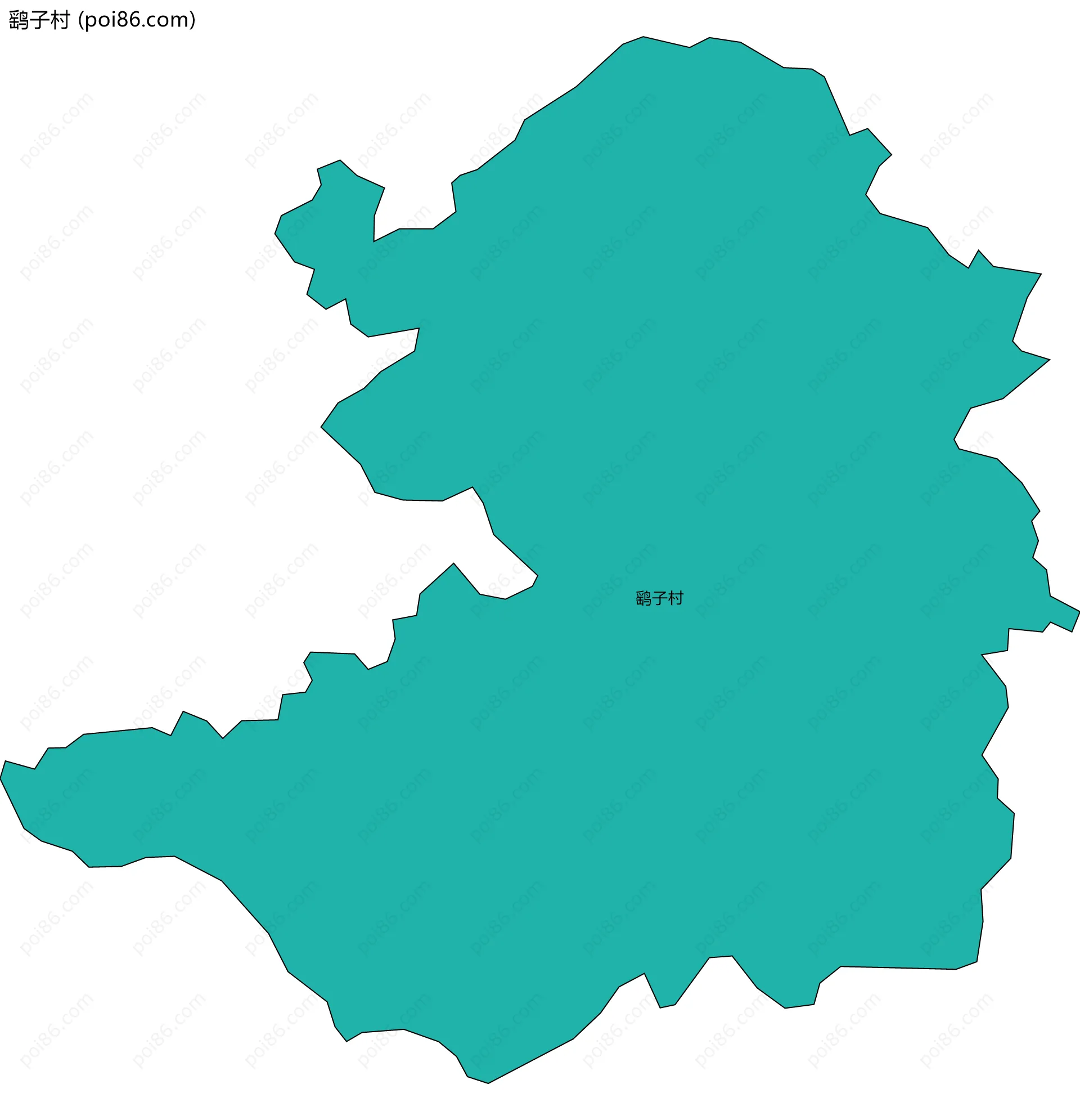 鹞子村边界地图