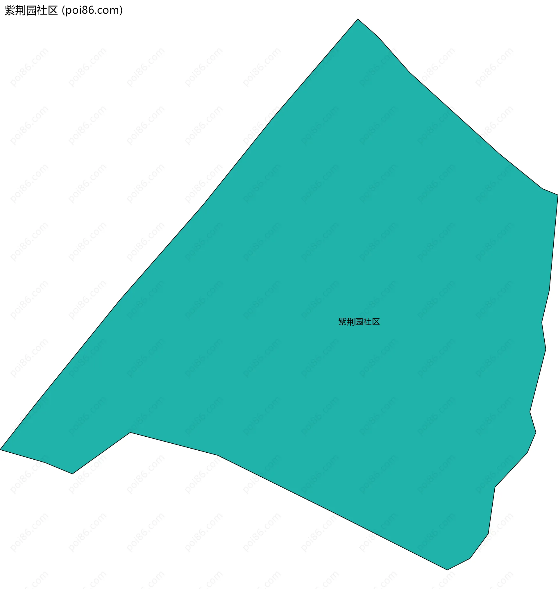 紫荆园社区边界地图