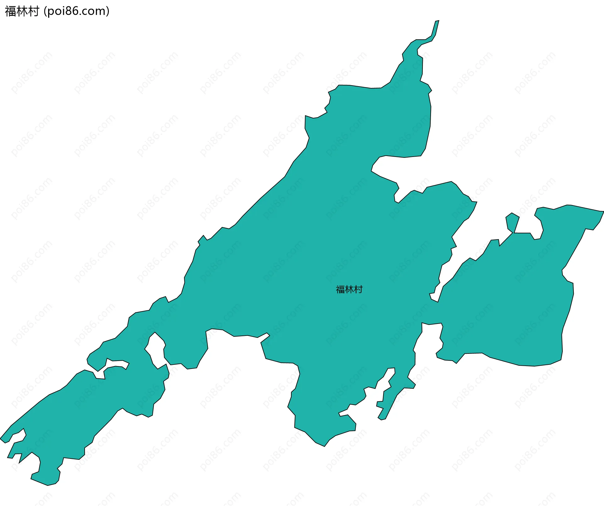 福林村边界地图