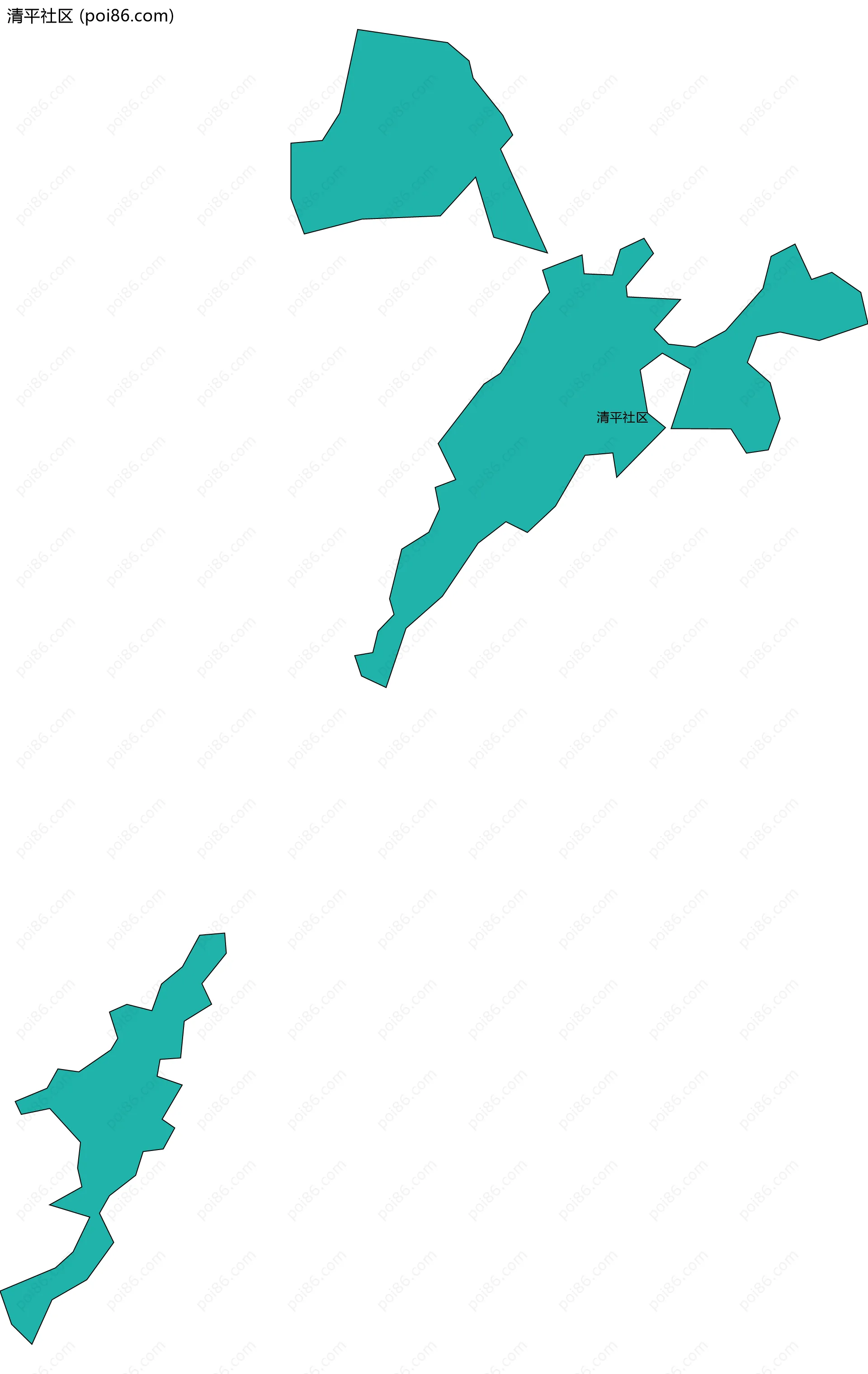 清平社区边界地图