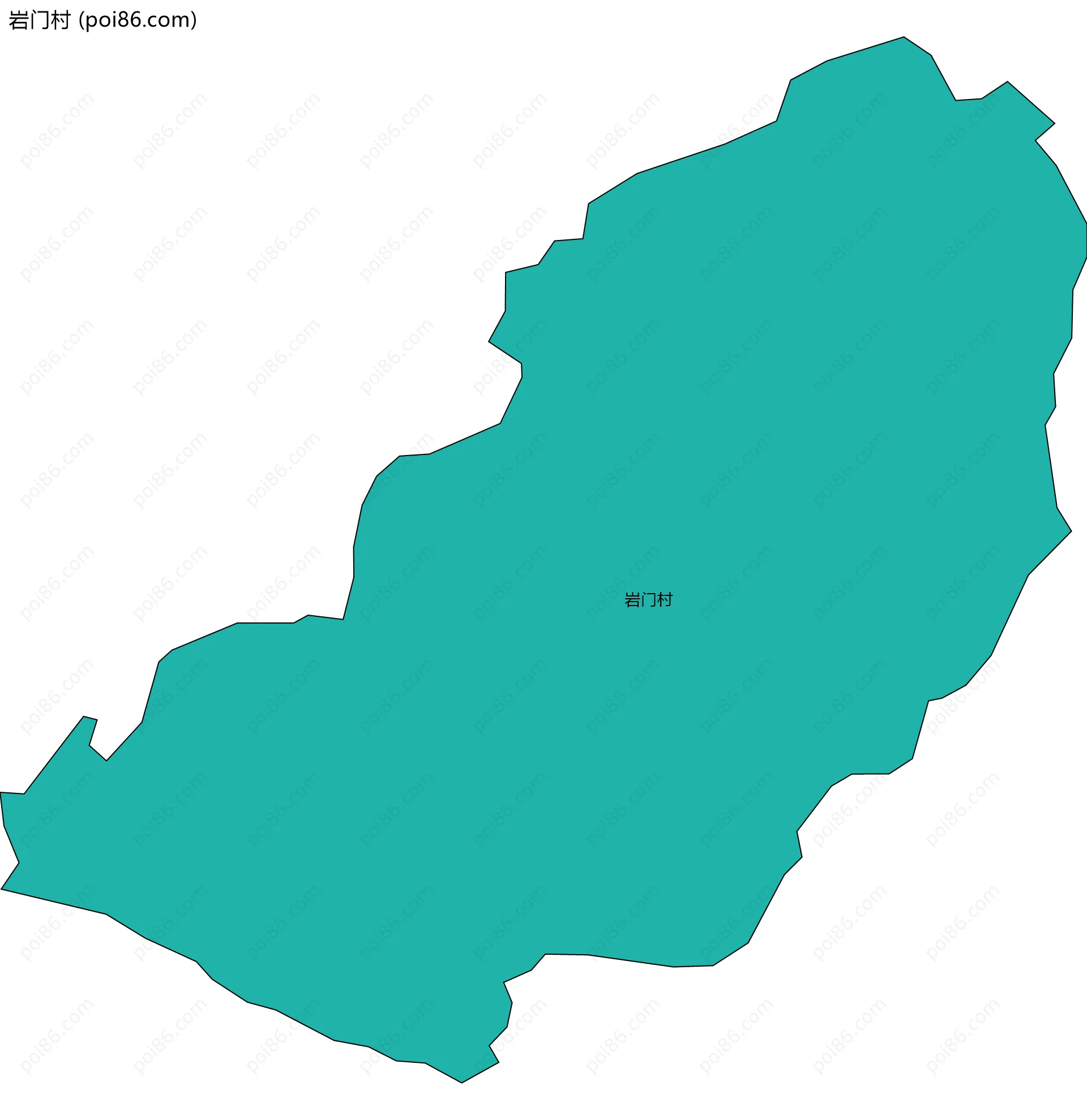 岩门村边界地图