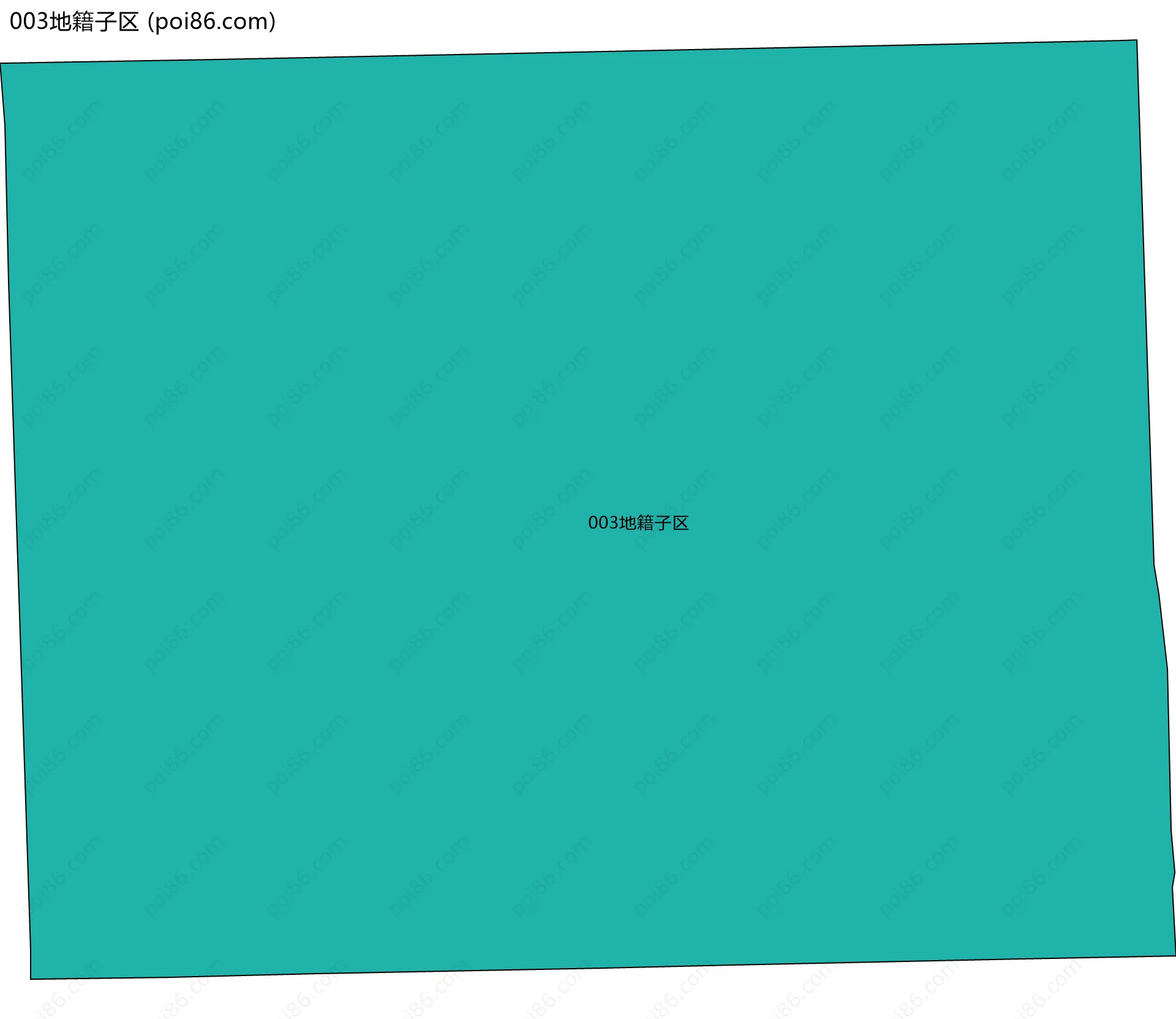 003地籍子区边界地图