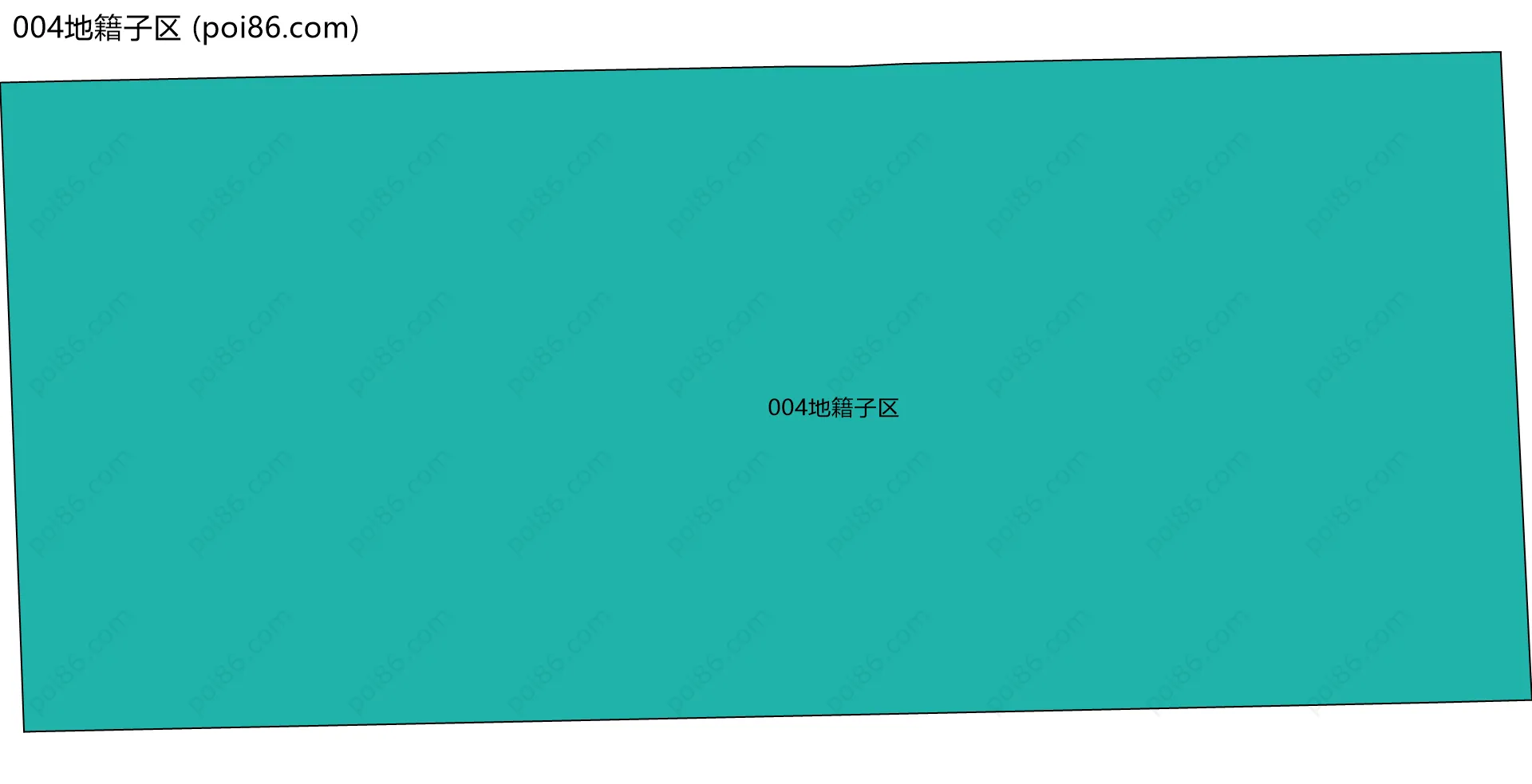 004地籍子区边界地图