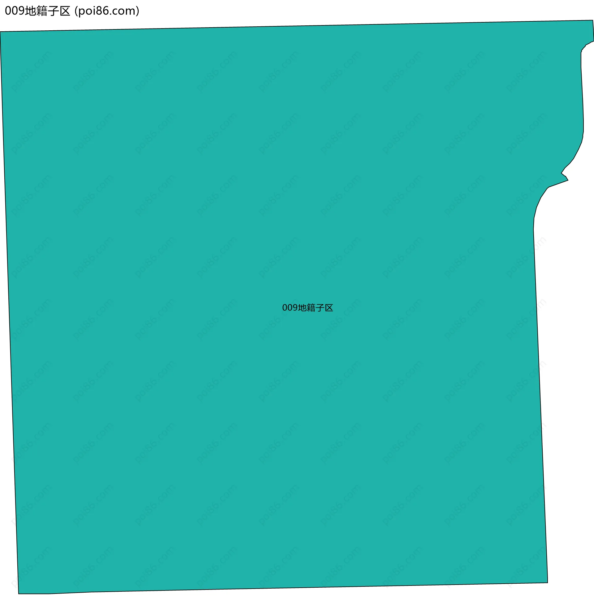 009地籍子区边界地图