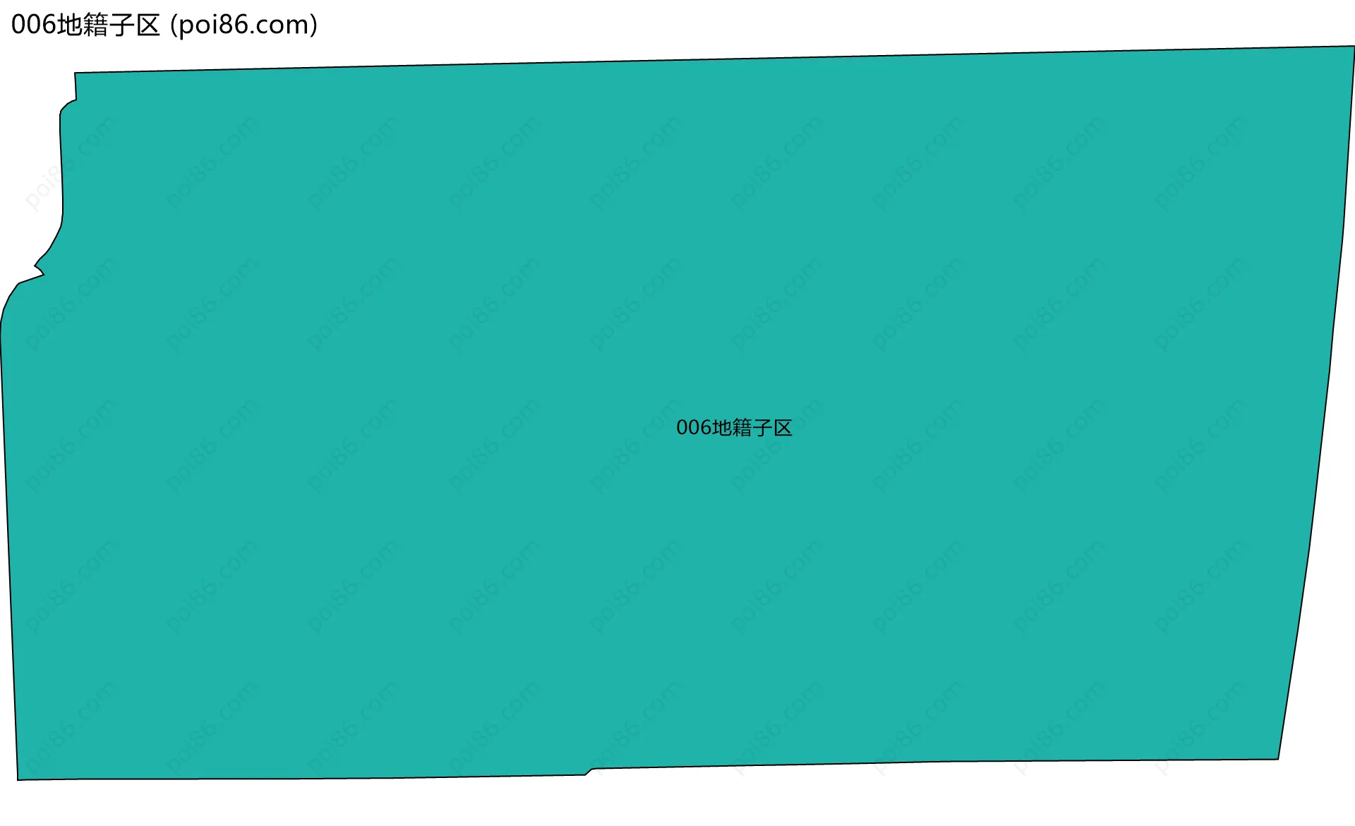 006地籍子区边界地图