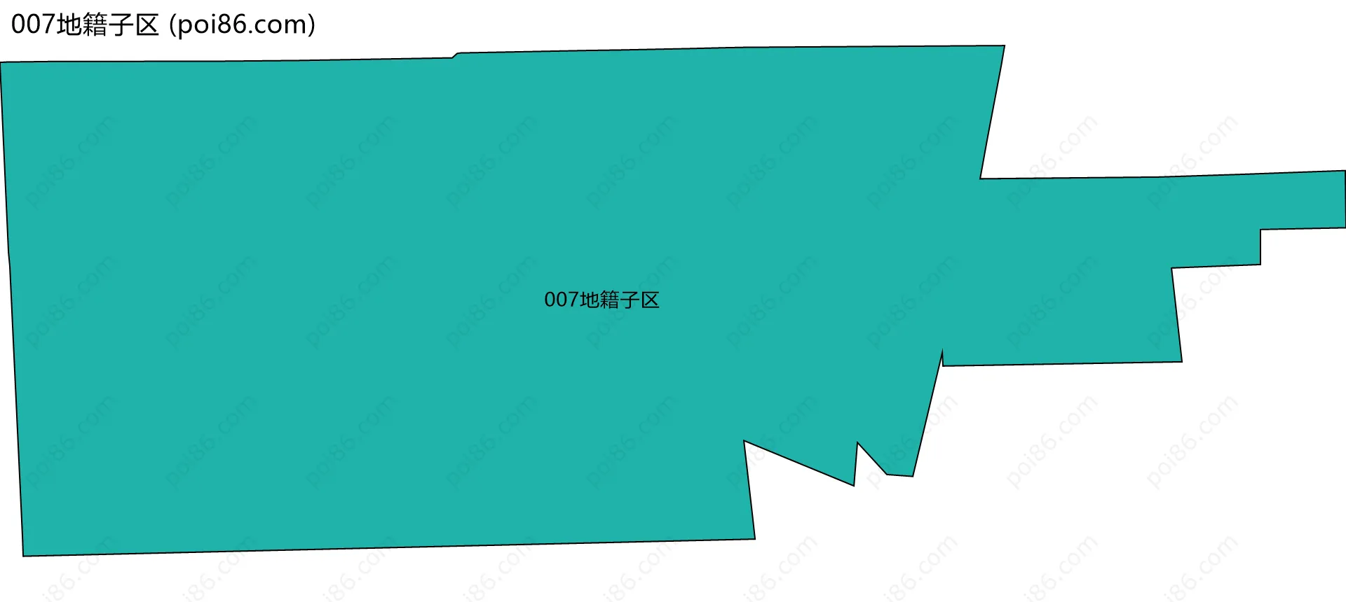007地籍子区边界地图