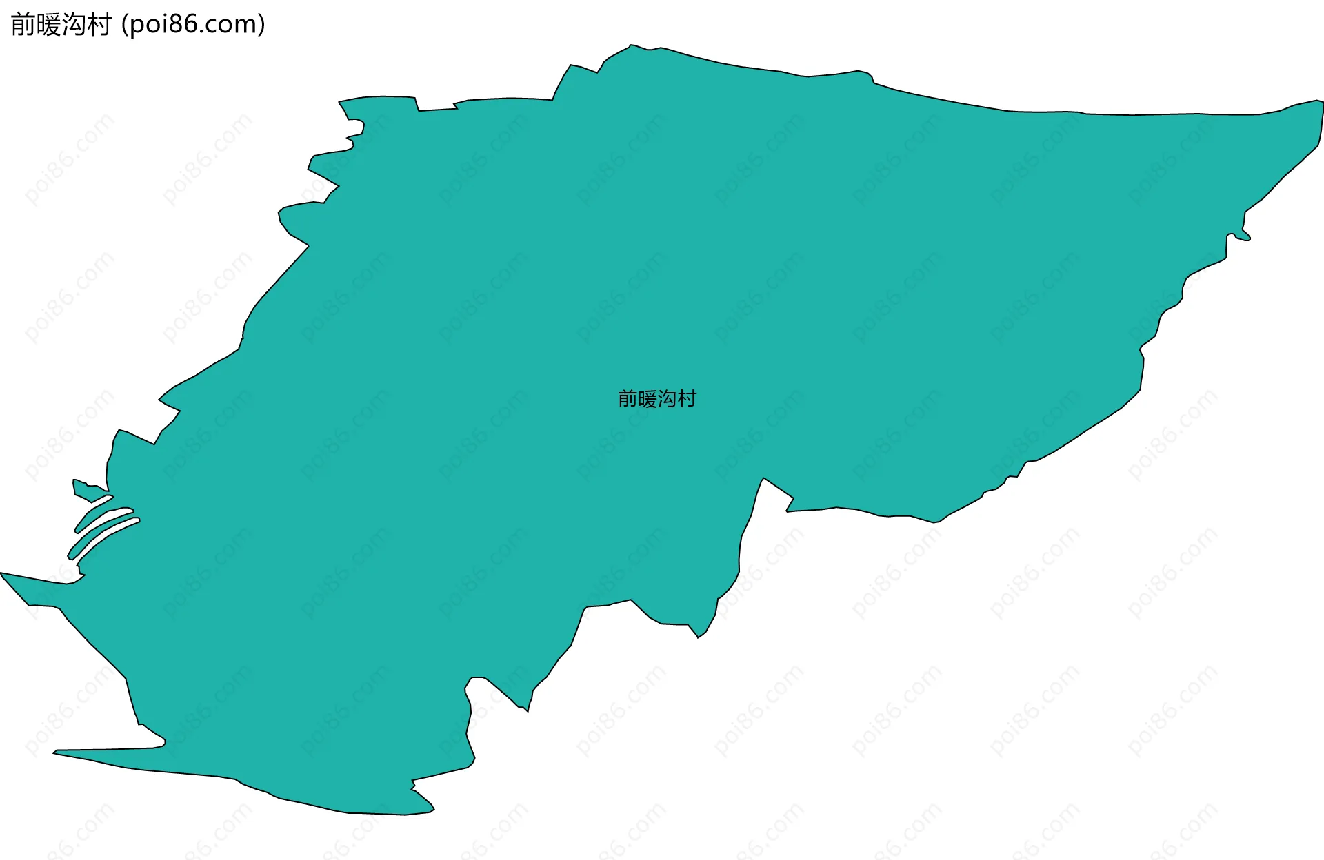 前暖沟村边界地图