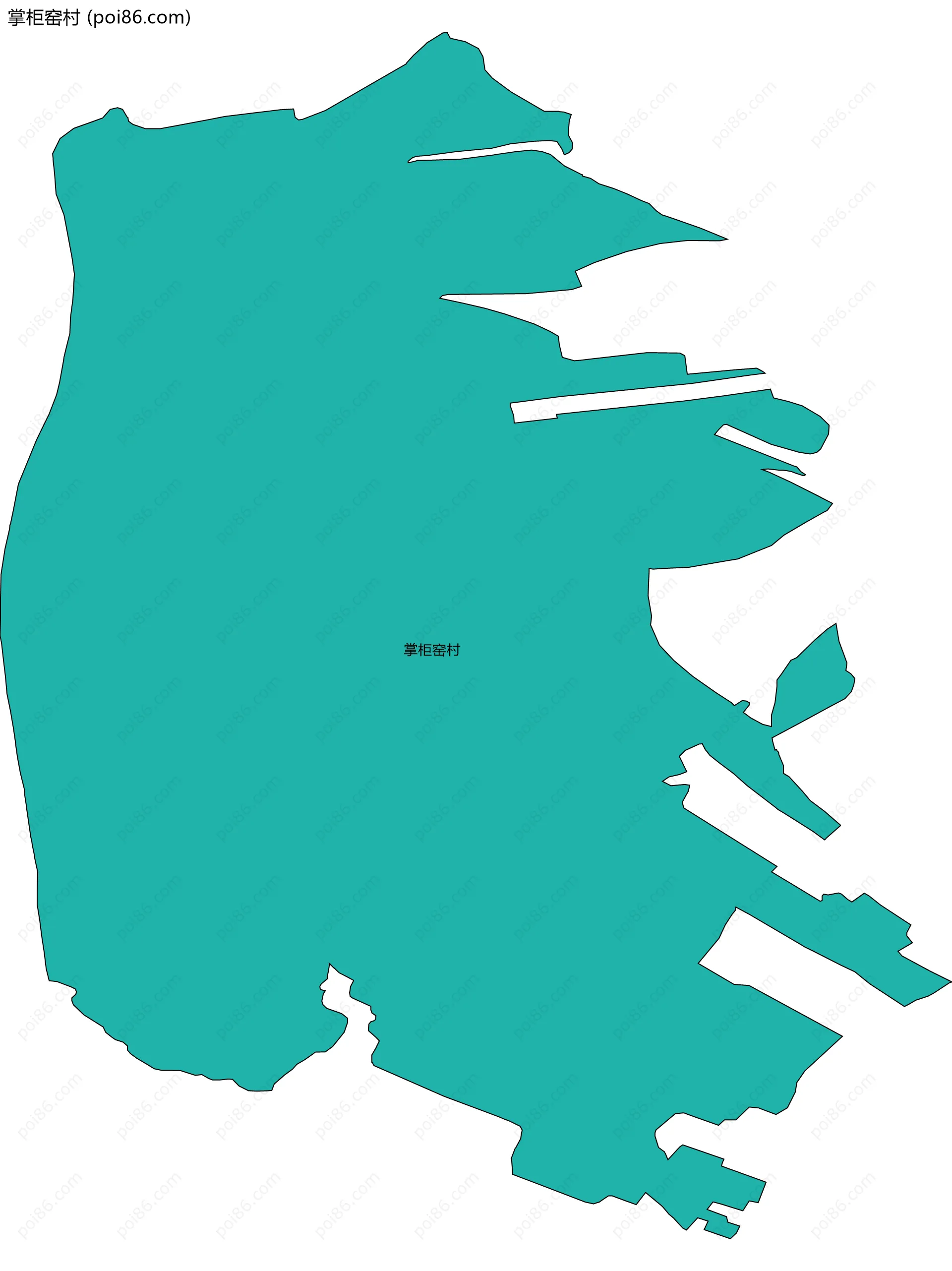 掌柜窑村边界地图