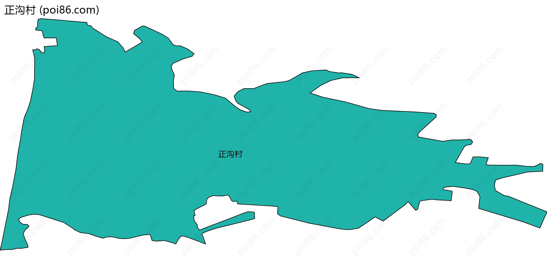 正沟村边界地图