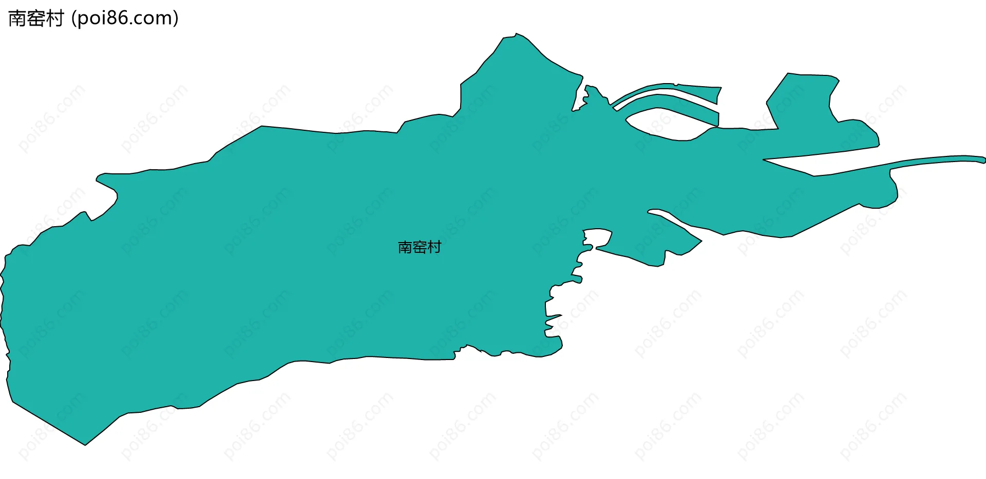 南窑村边界地图