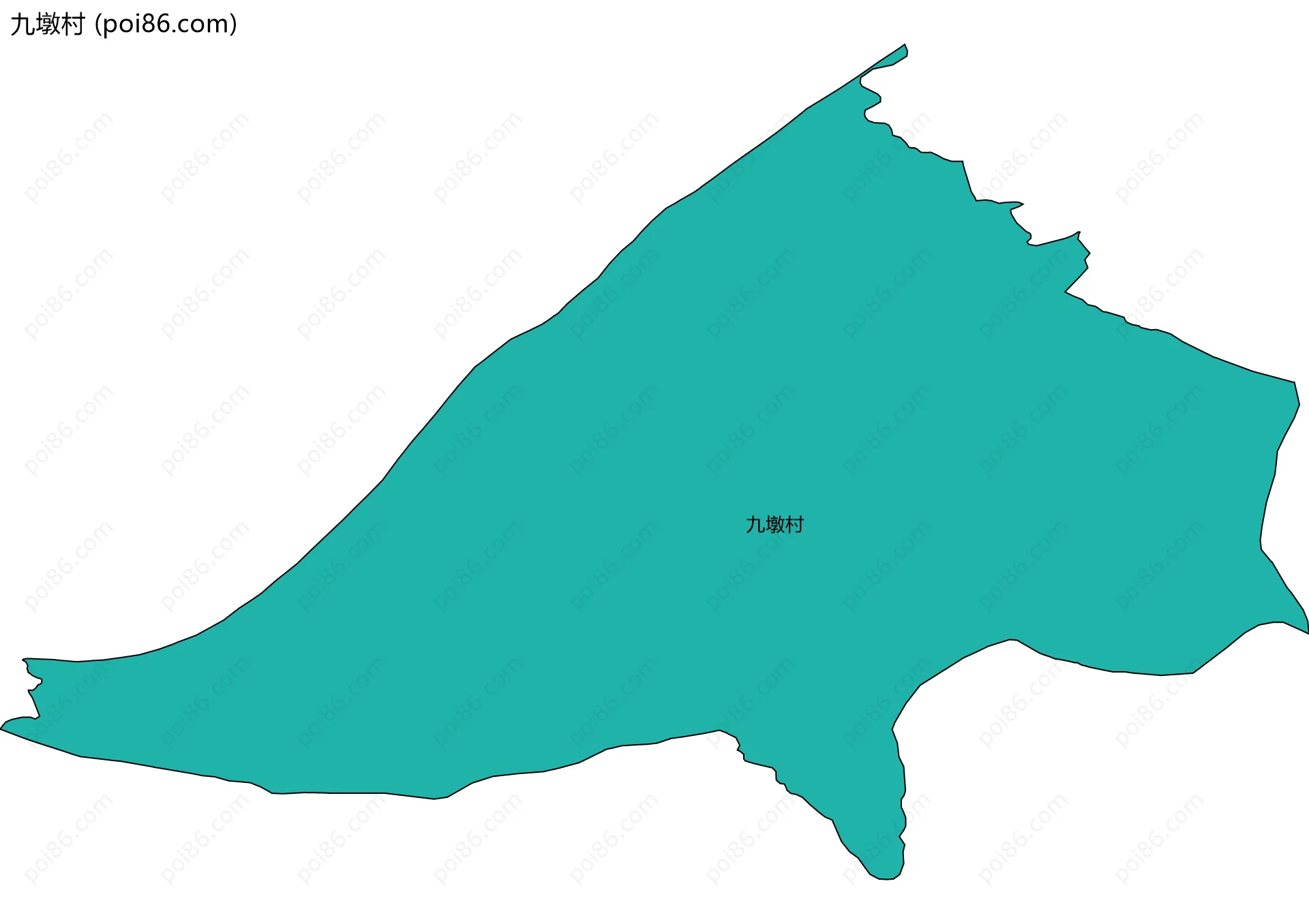 九墩村边界地图