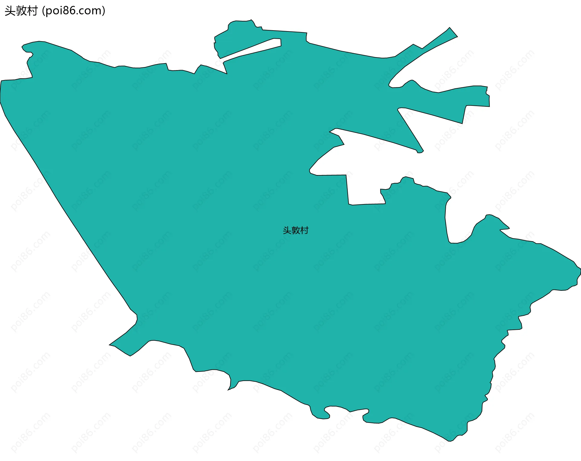 头敦村边界地图