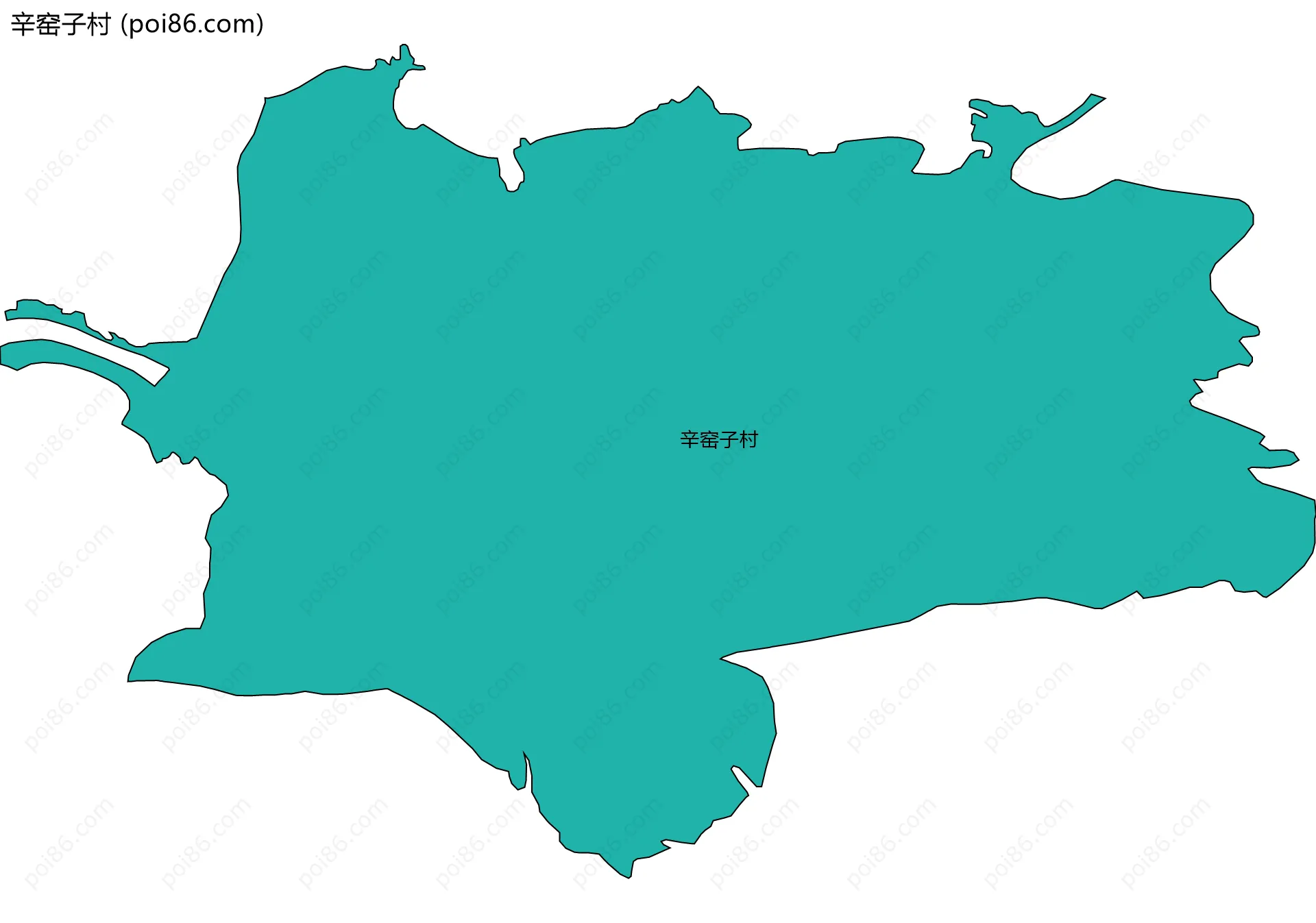 辛窑子村边界地图