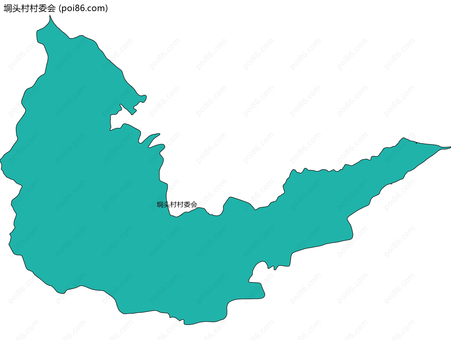 垌头村村委会边界地图