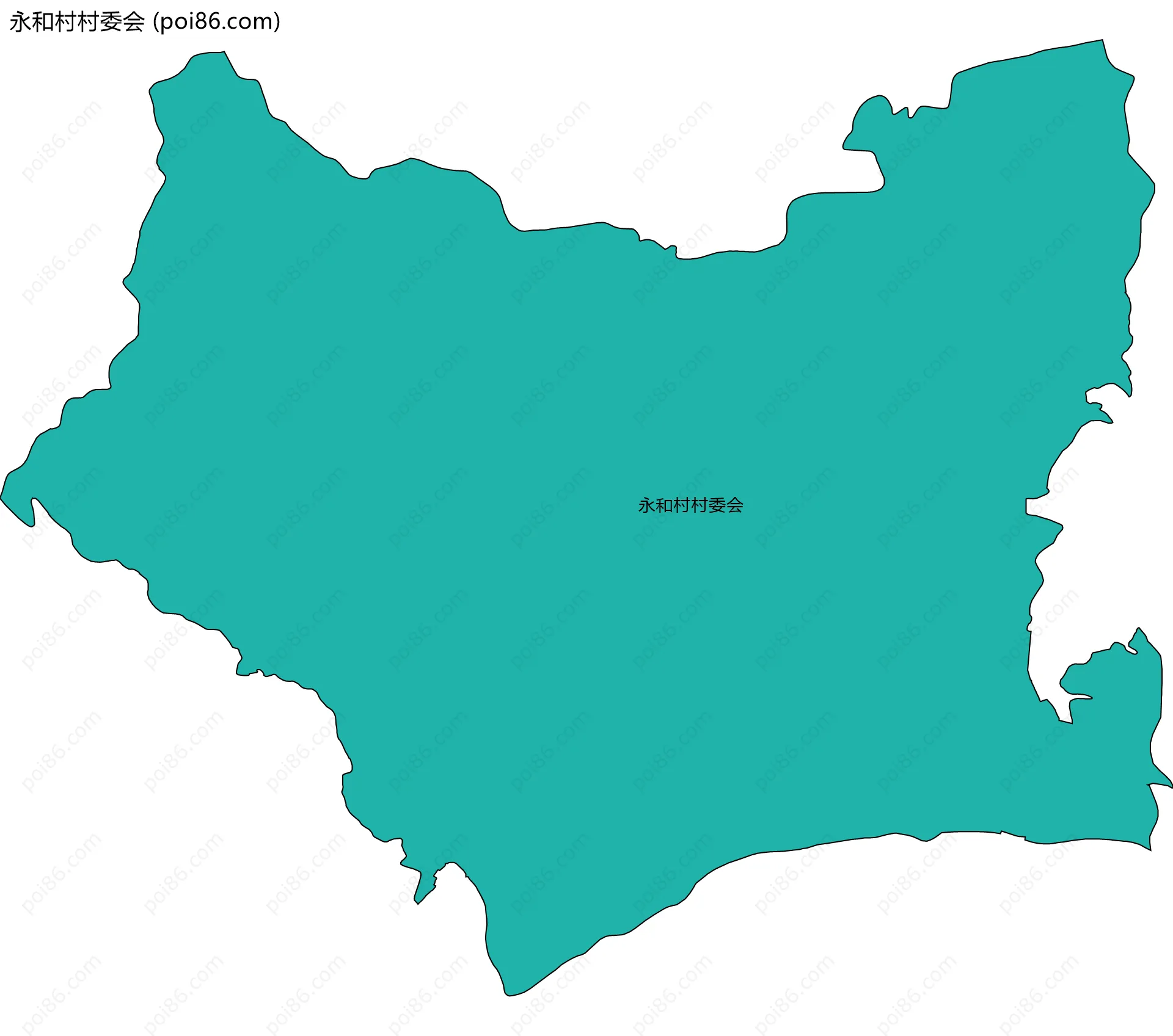永和村村委会边界地图