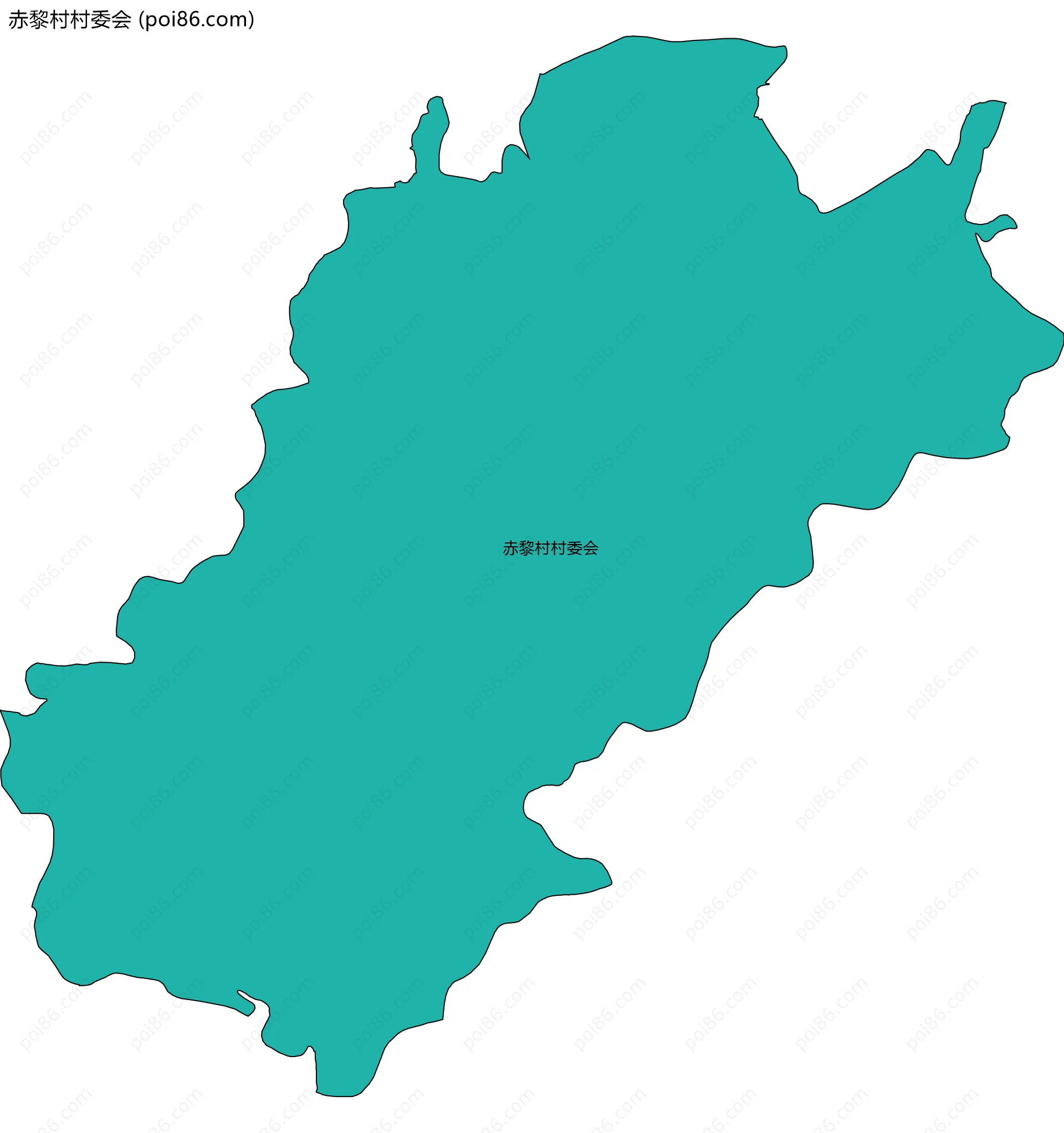 赤黎村村委会边界地图