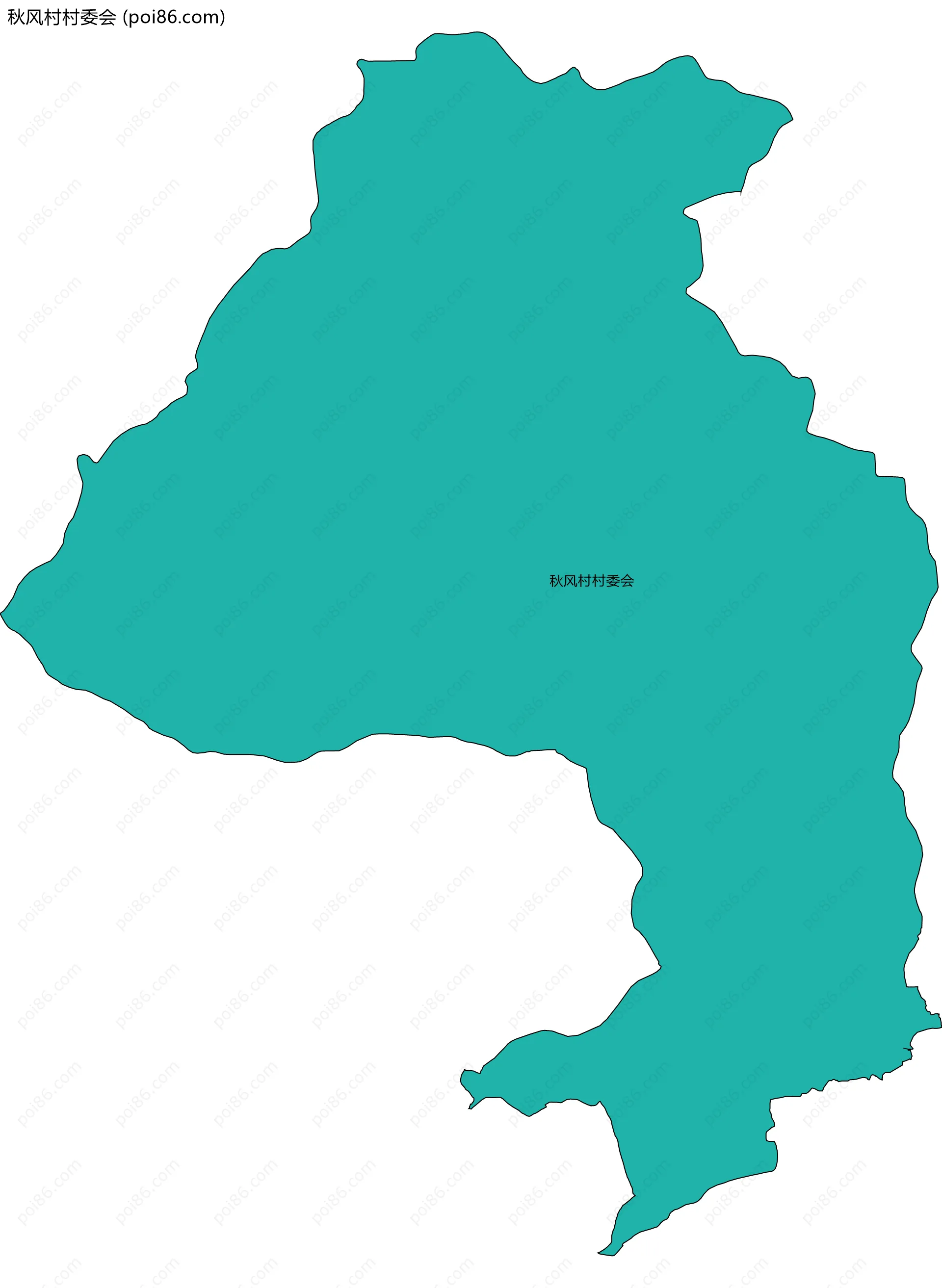 秋风村村委会边界地图