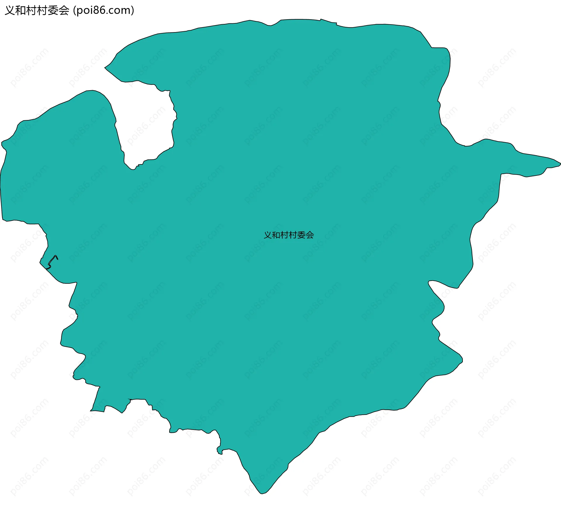 义和村村委会边界地图