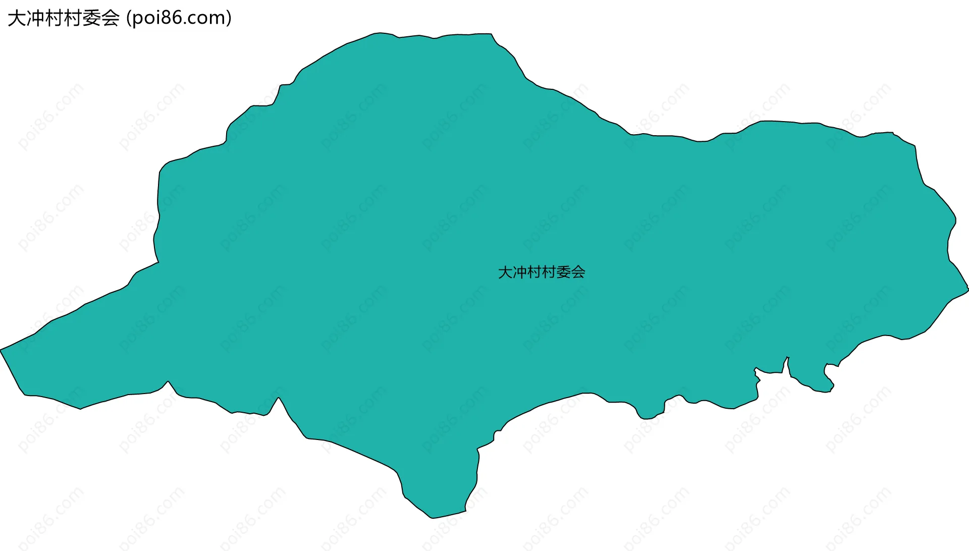大冲村村委会边界地图