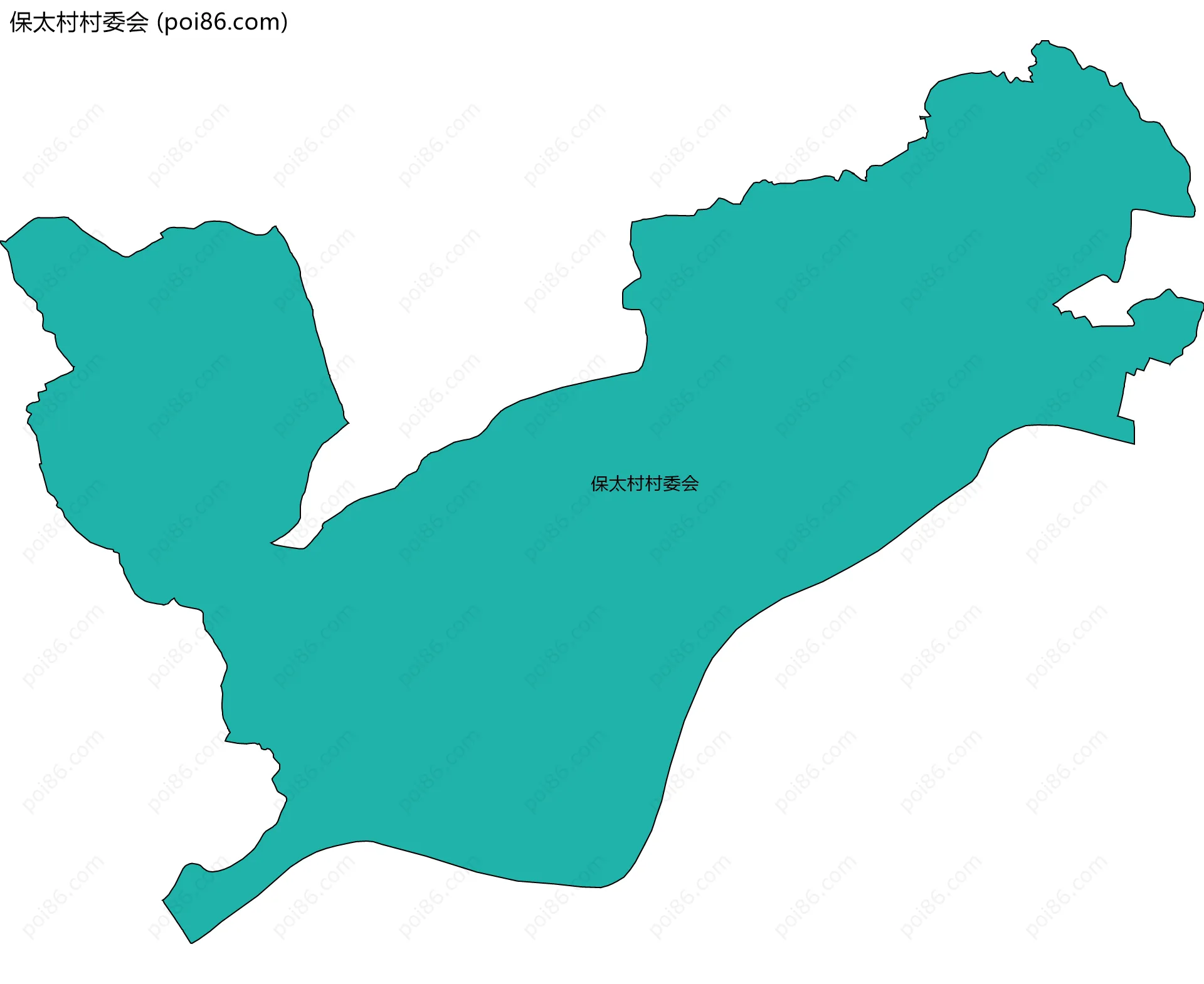 保太村村委会边界地图