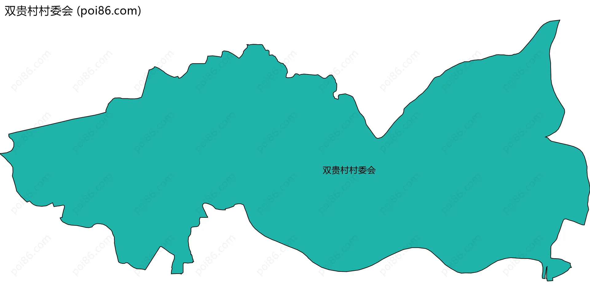 双贵村村委会边界地图