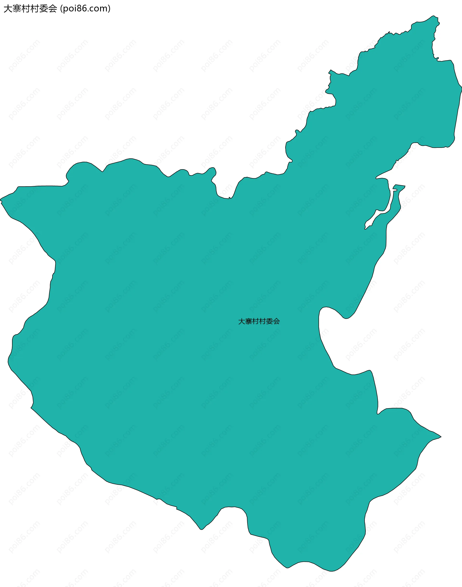 大寨村村委会边界地图