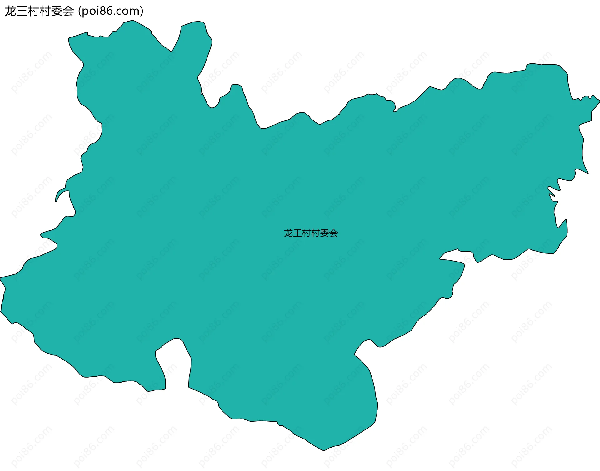 龙王村村委会边界地图