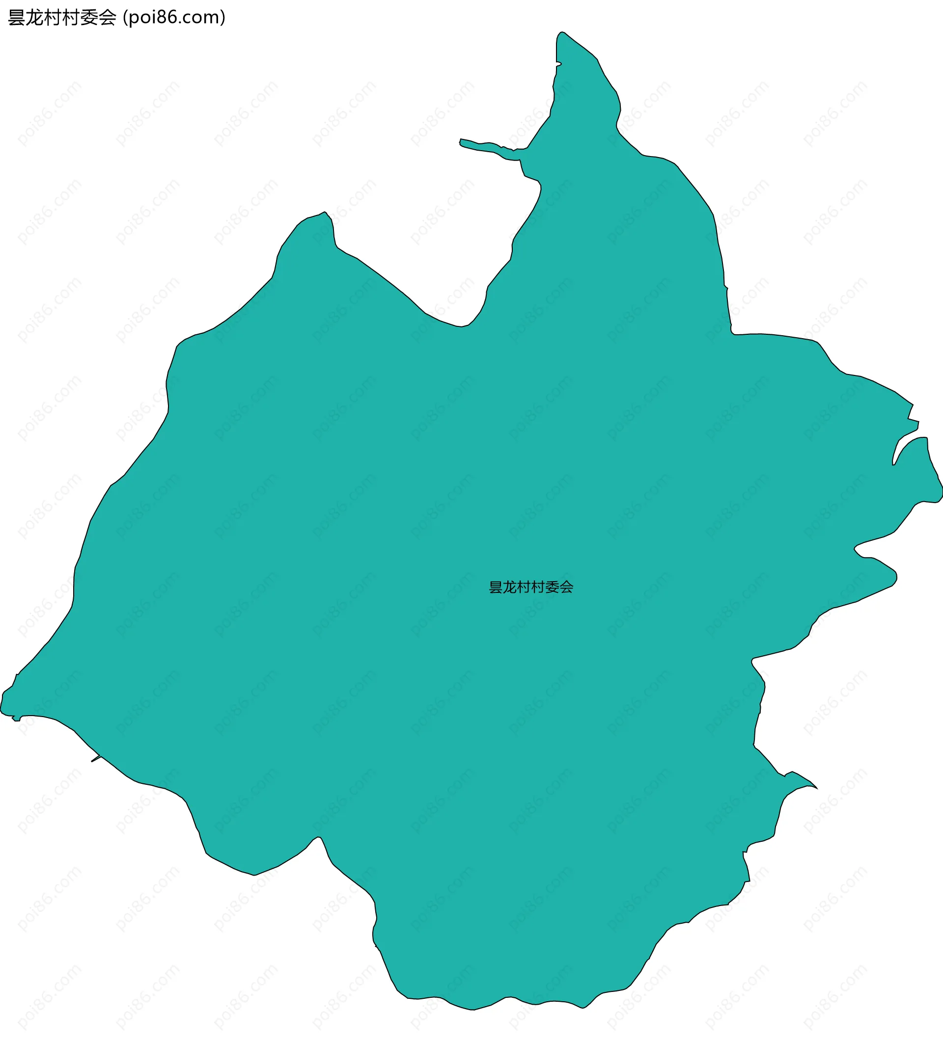 昙龙村村委会边界地图