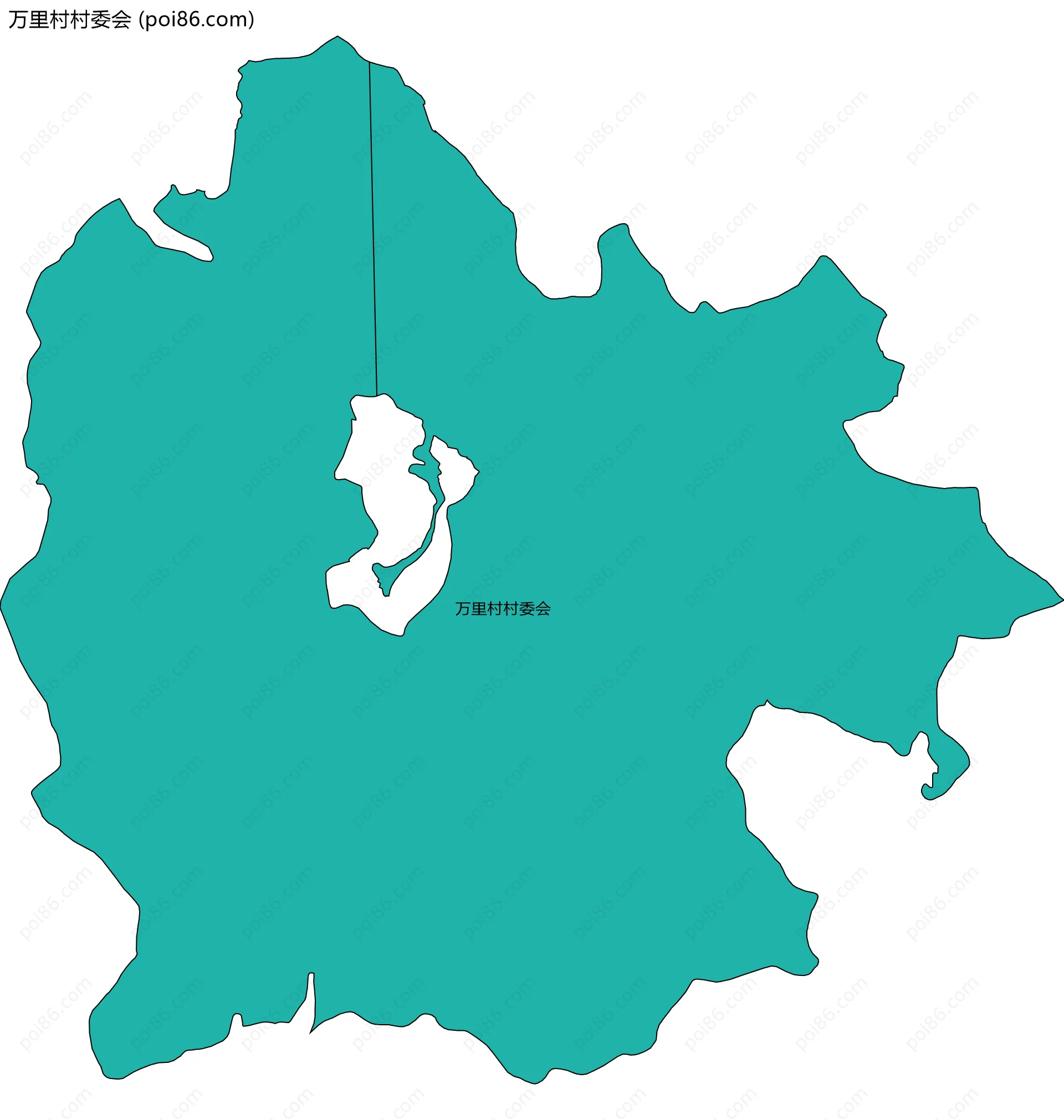 万里村村委会边界地图